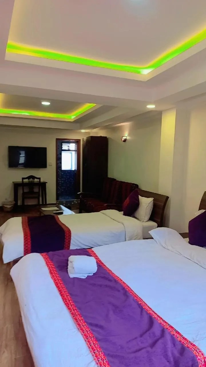 Bed in Hotel Bhaktapur Inn