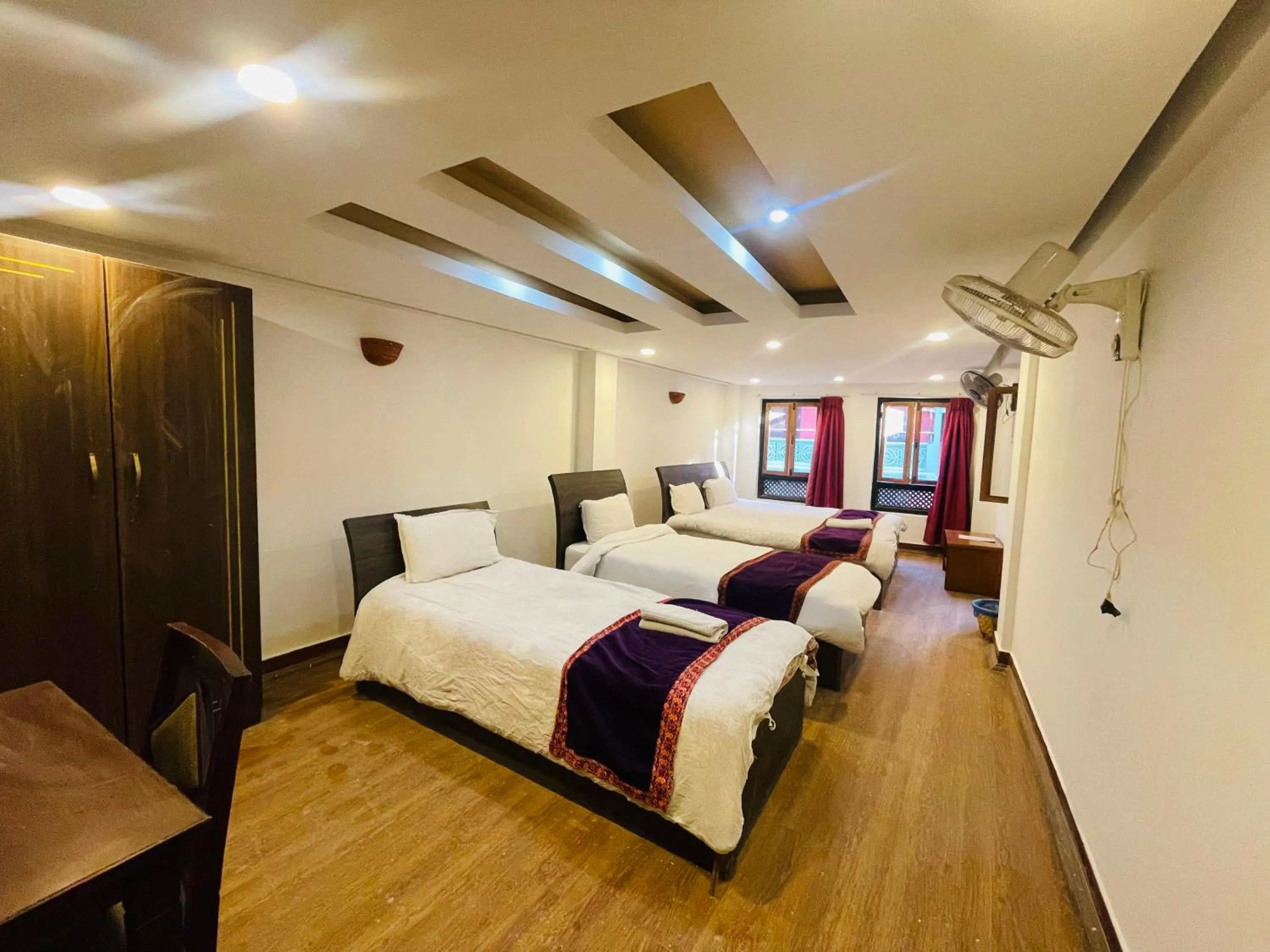 Bed in Hotel Bhaktapur Inn