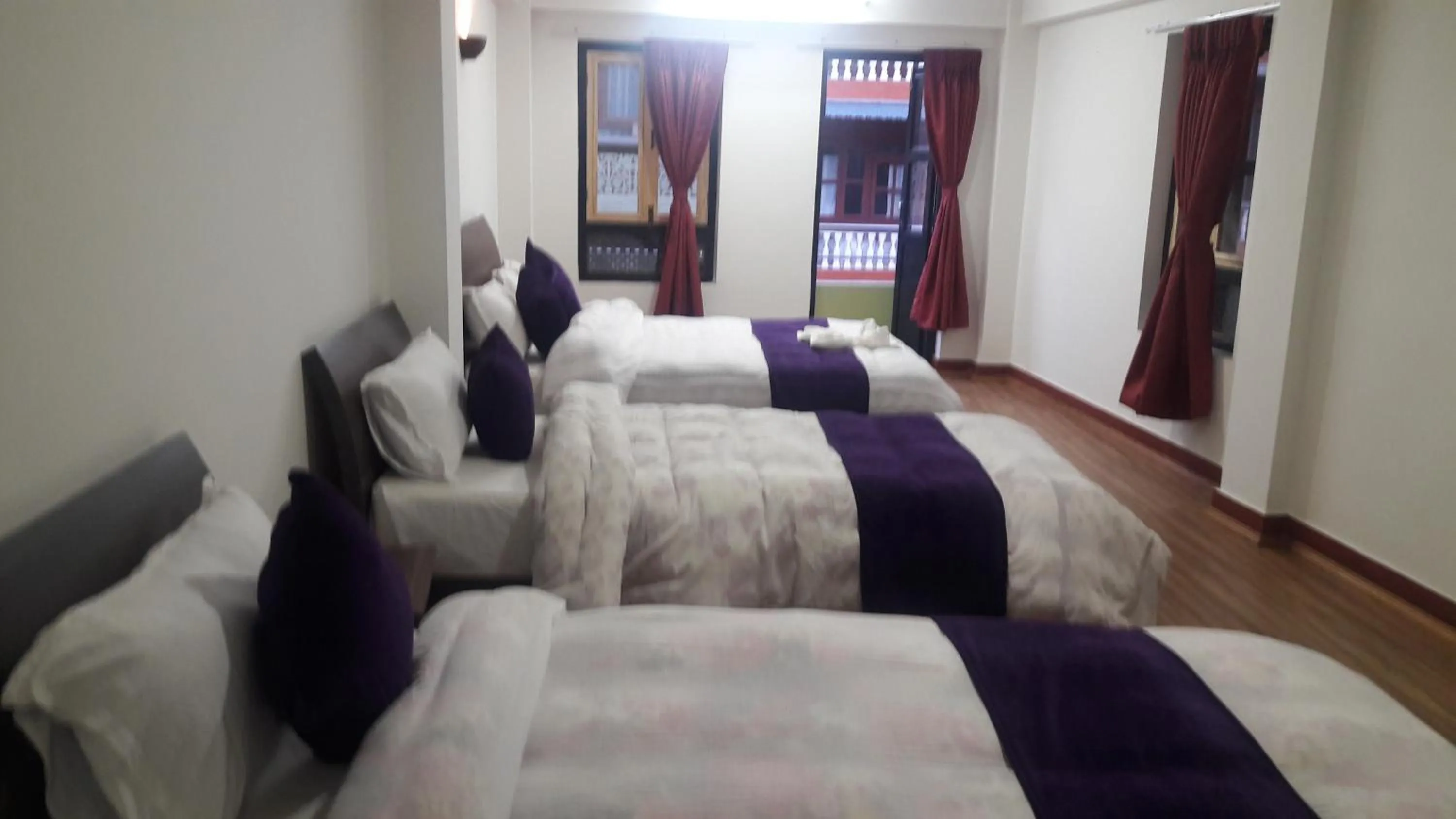 Bed in Hotel Bhaktapur Inn