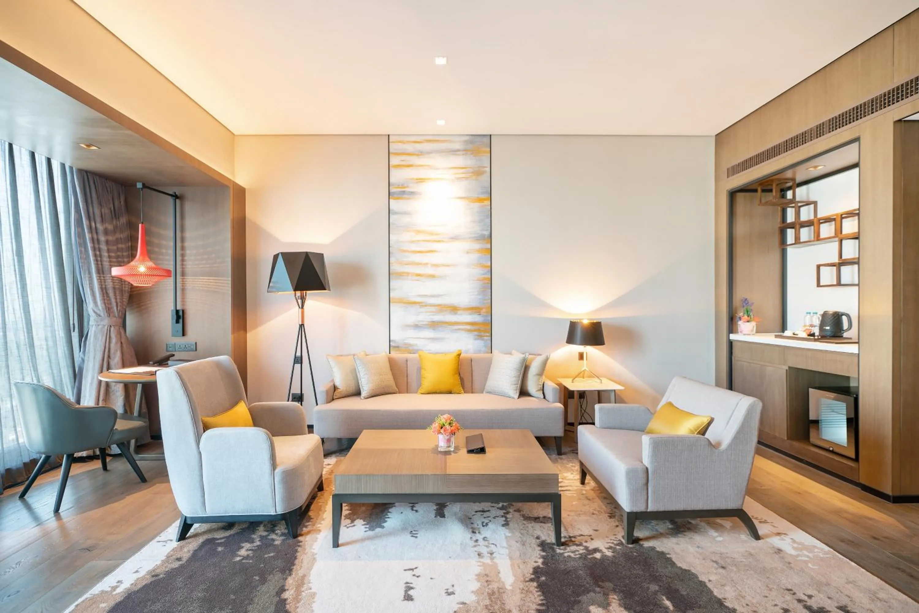 Living room in Wyndham Grand Yangon