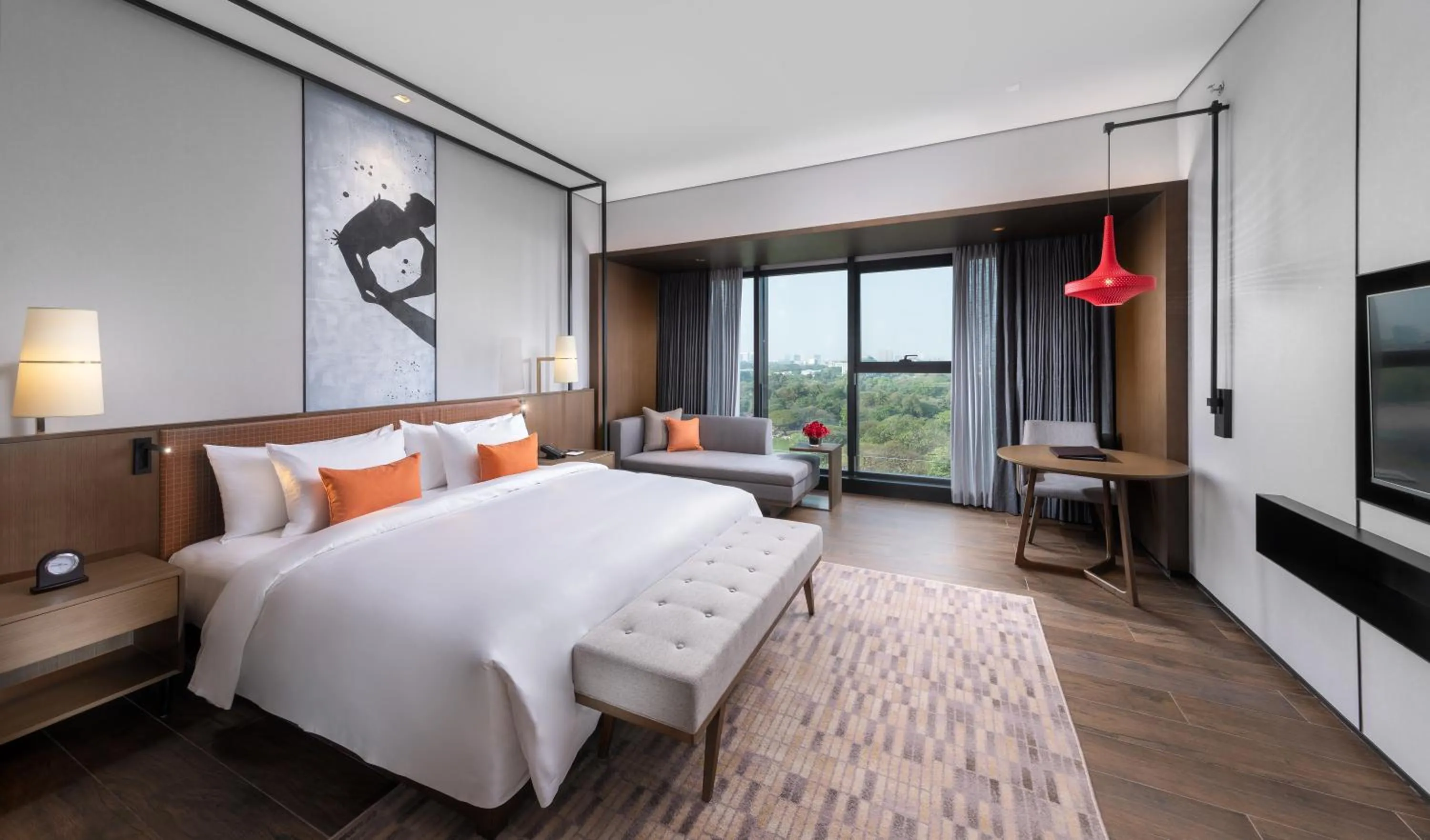 Bedroom, Bed in Wyndham Grand Yangon