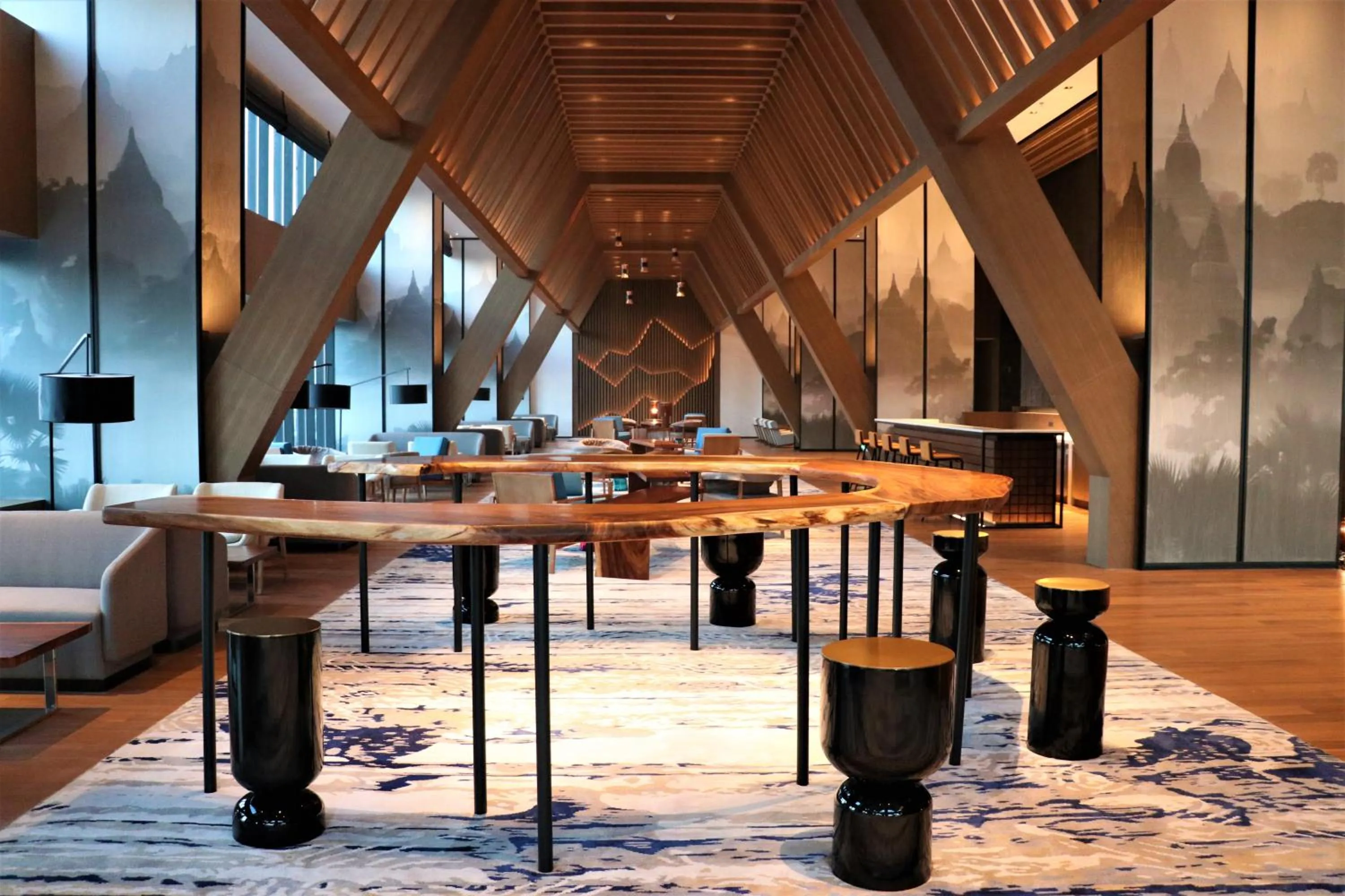 Lobby or reception in Wyndham Grand Yangon