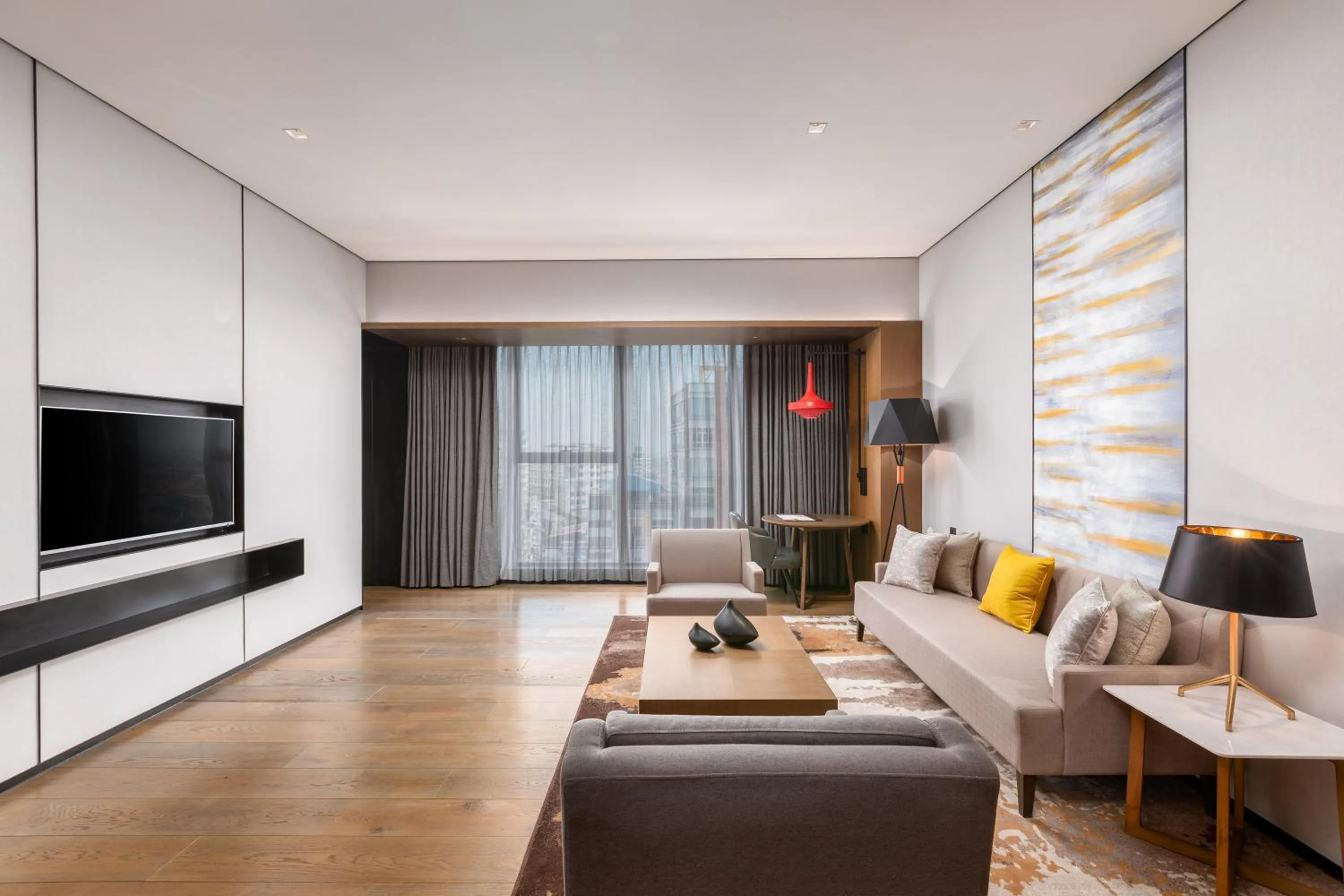 Seating area in Wyndham Grand Yangon