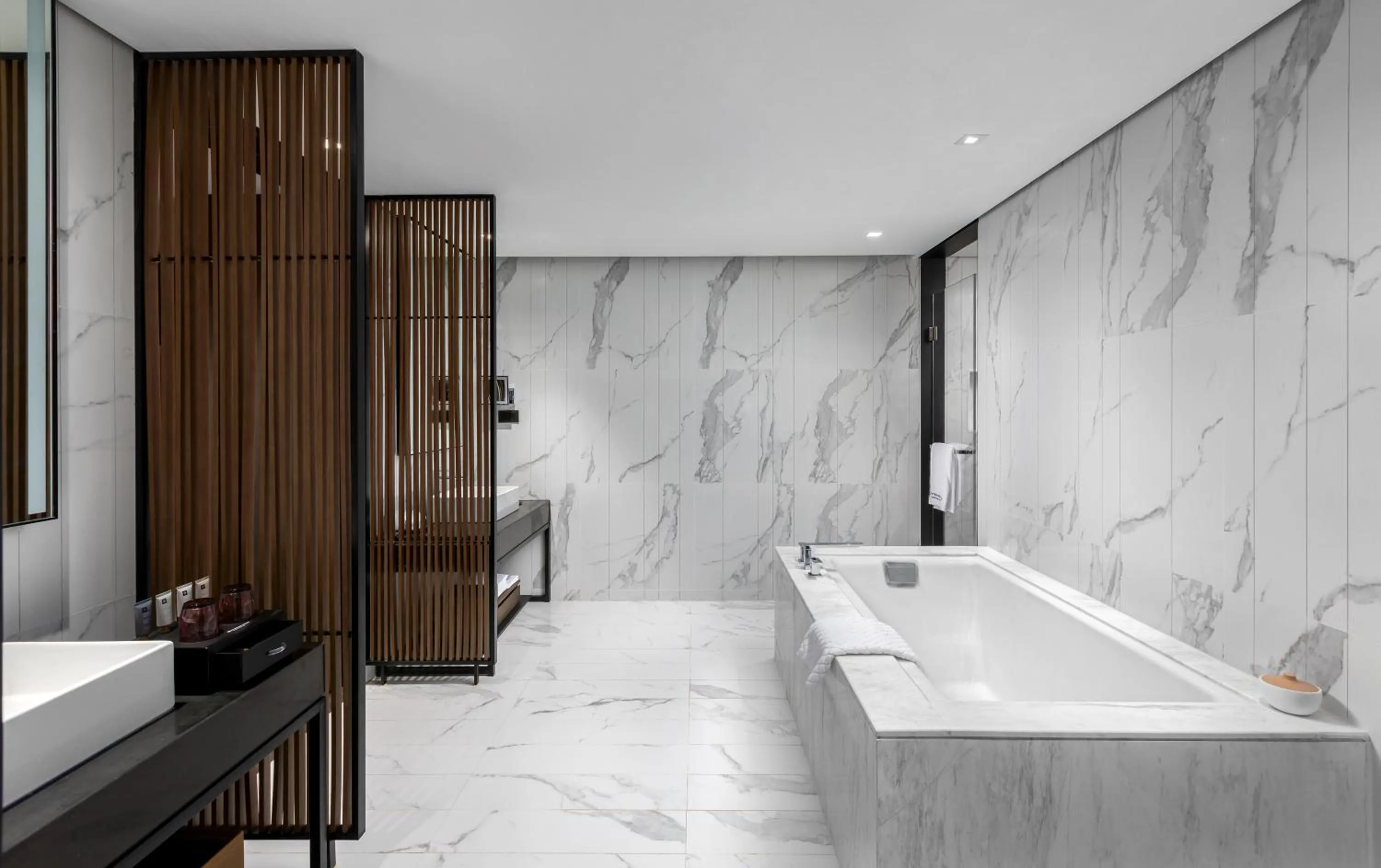 Bathroom in Wyndham Grand Yangon