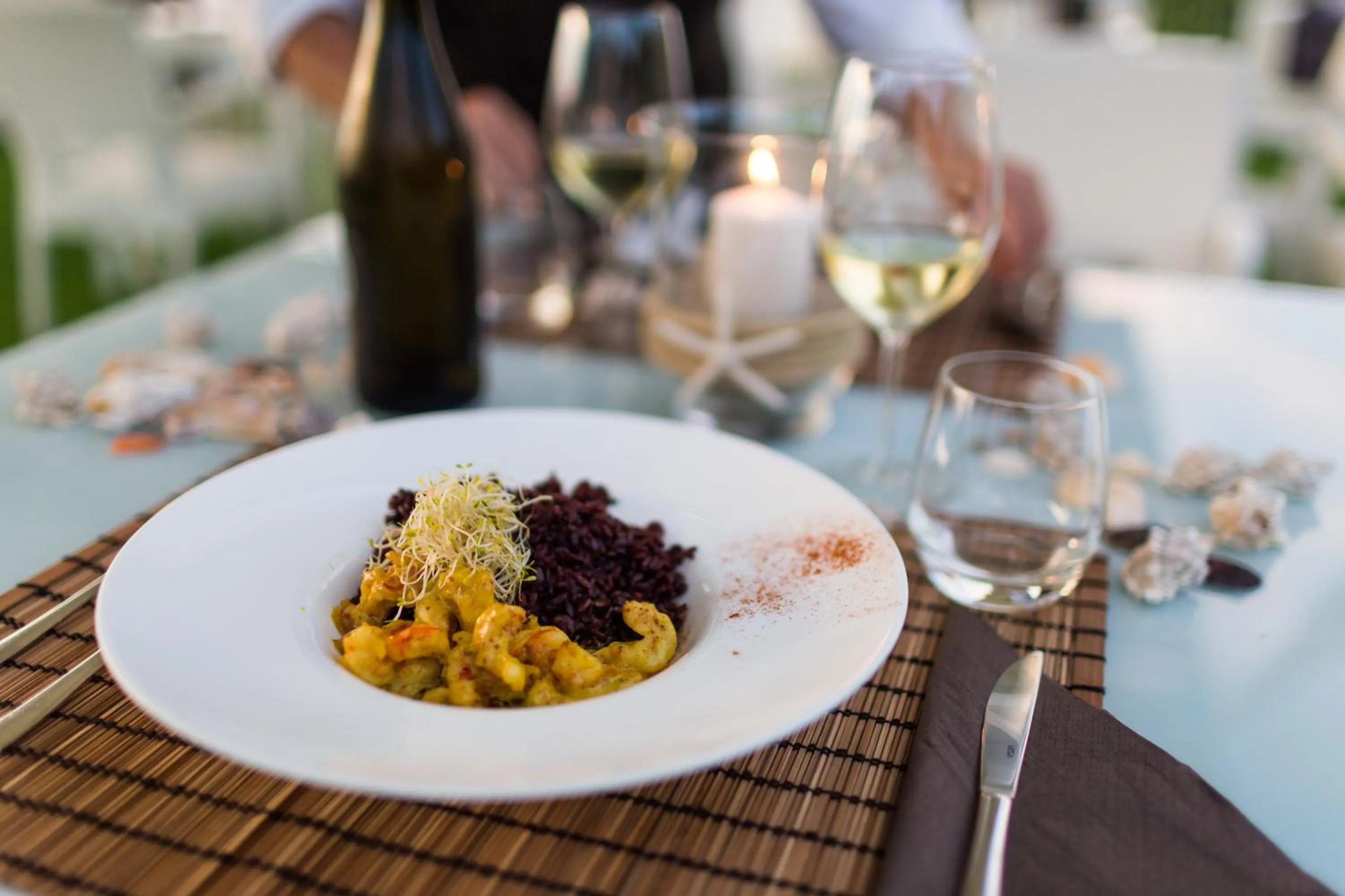 Food close-up in Duparc Hotel