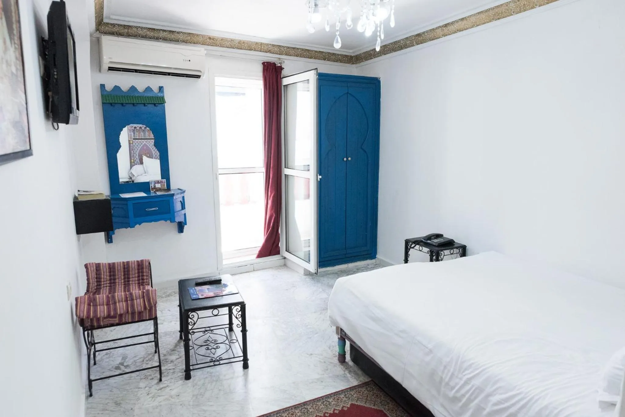 Bedroom, Bed in Hotel Moroccan House Casablanca