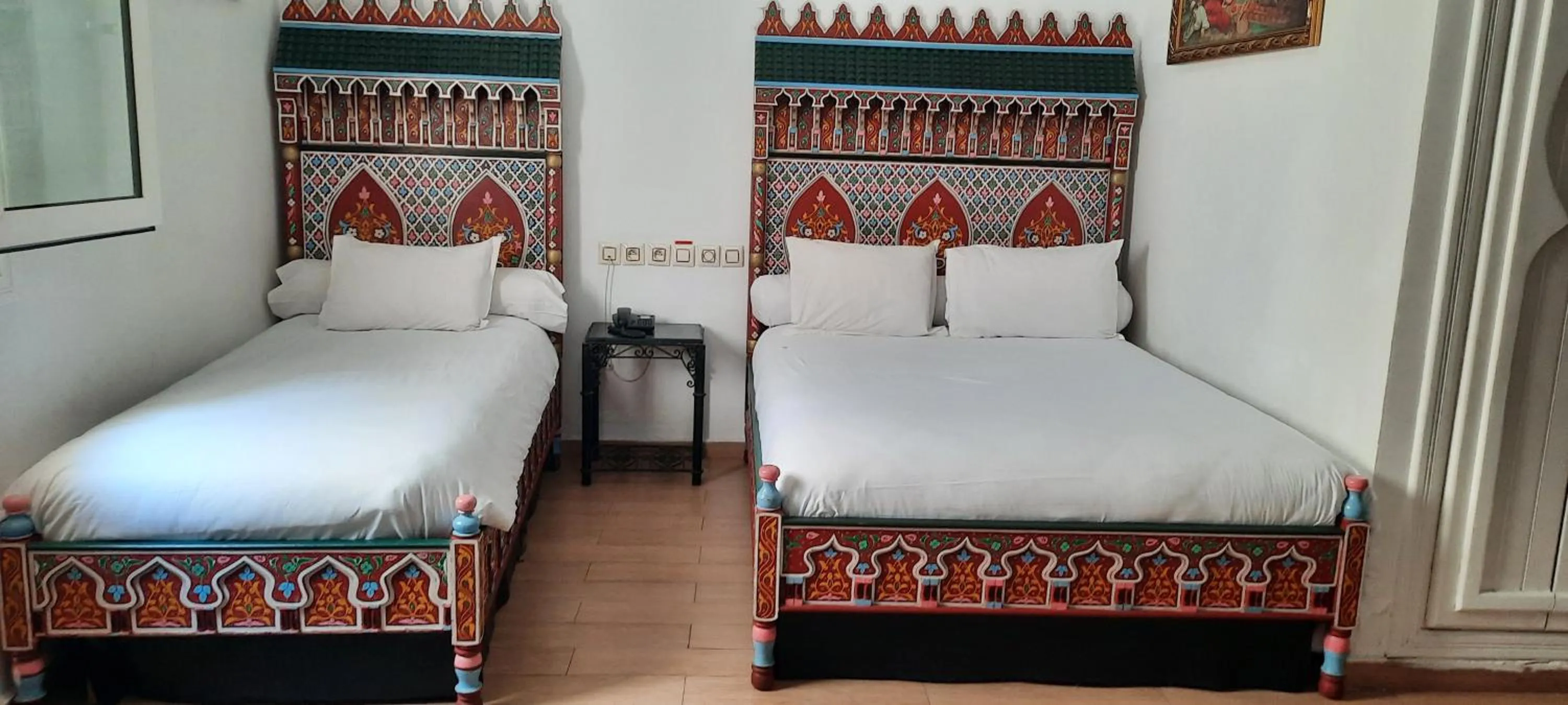 Bedroom, Bed in Hotel Moroccan House Casablanca