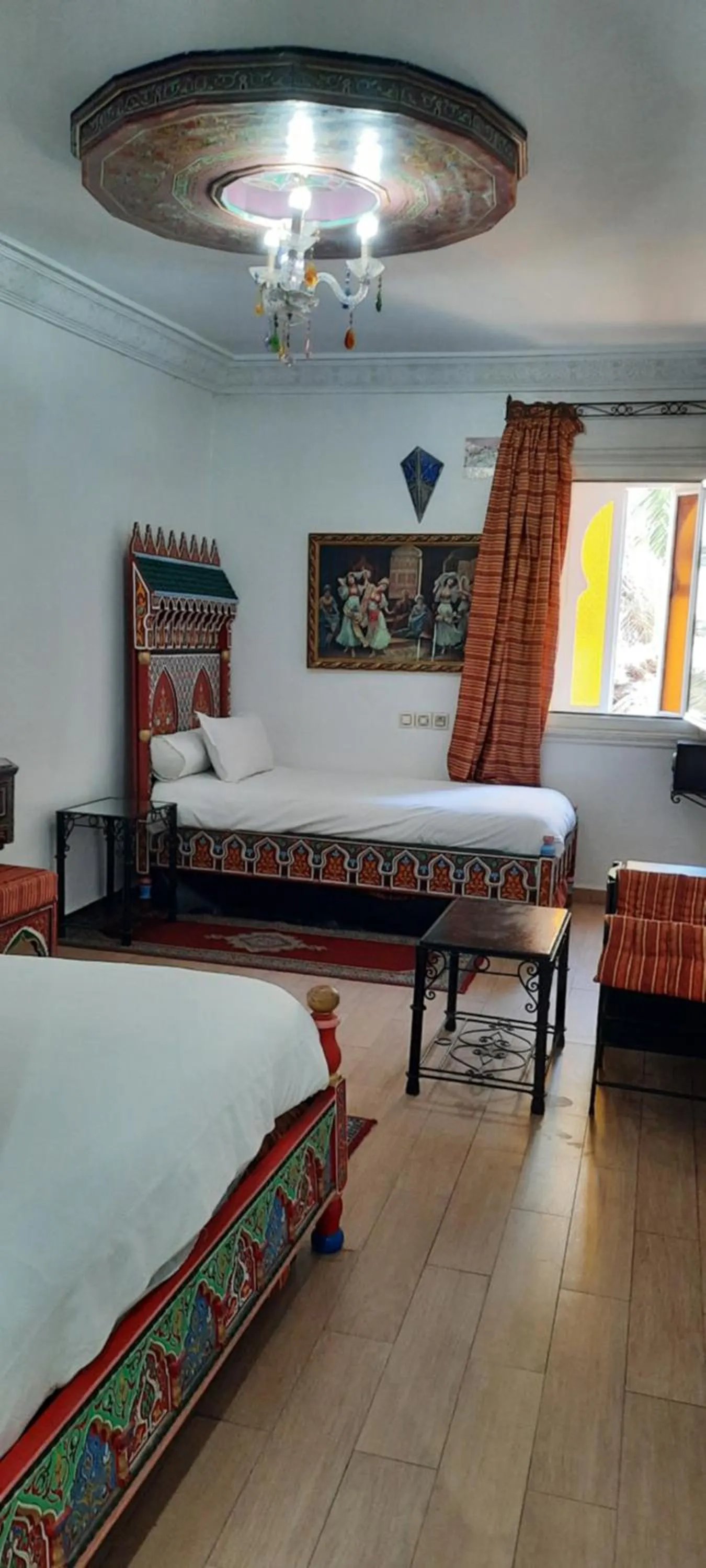 Bedroom, Bed in Hotel Moroccan House Casablanca