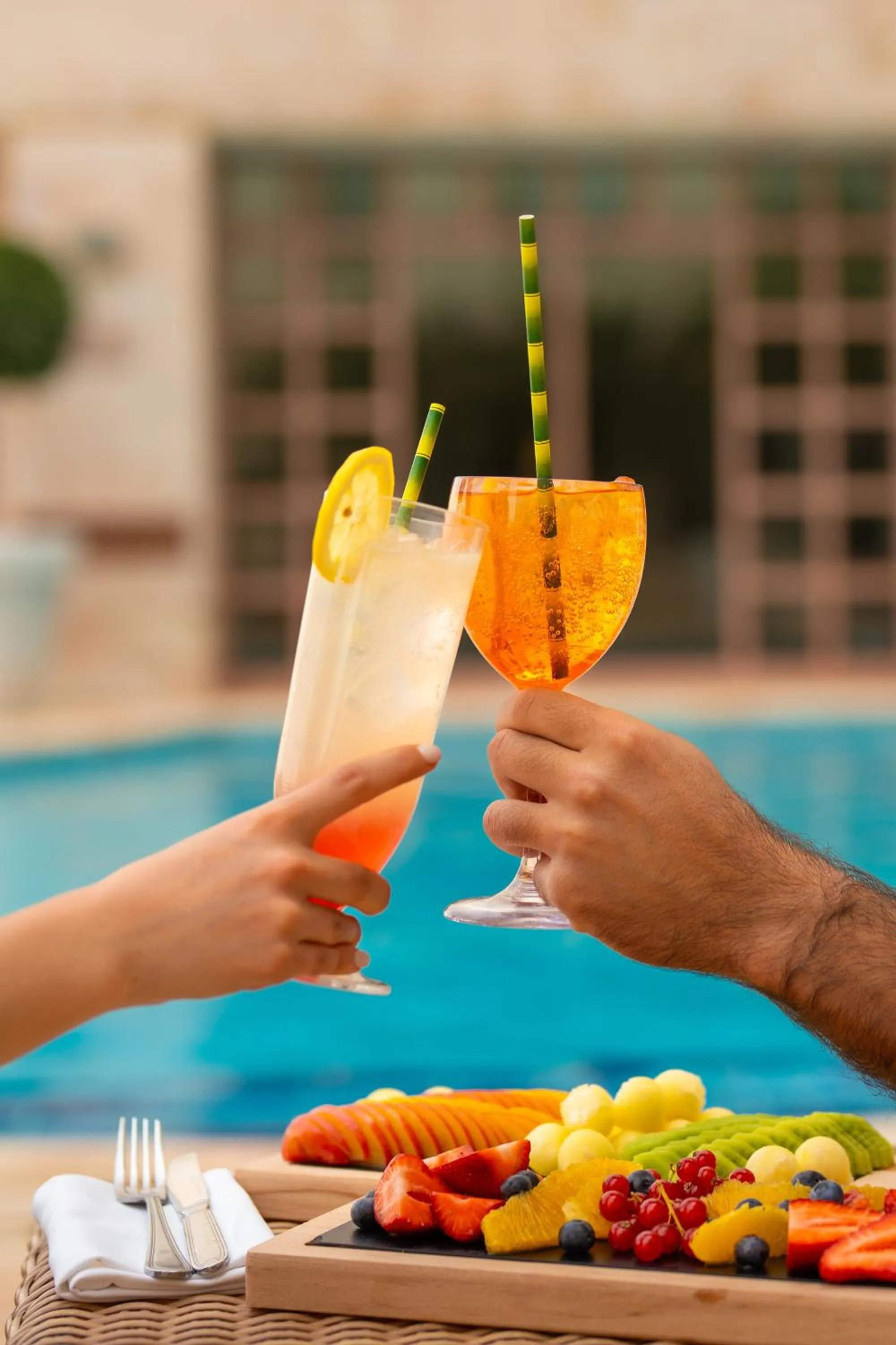 Swimming pool in Grand Hyatt Amman