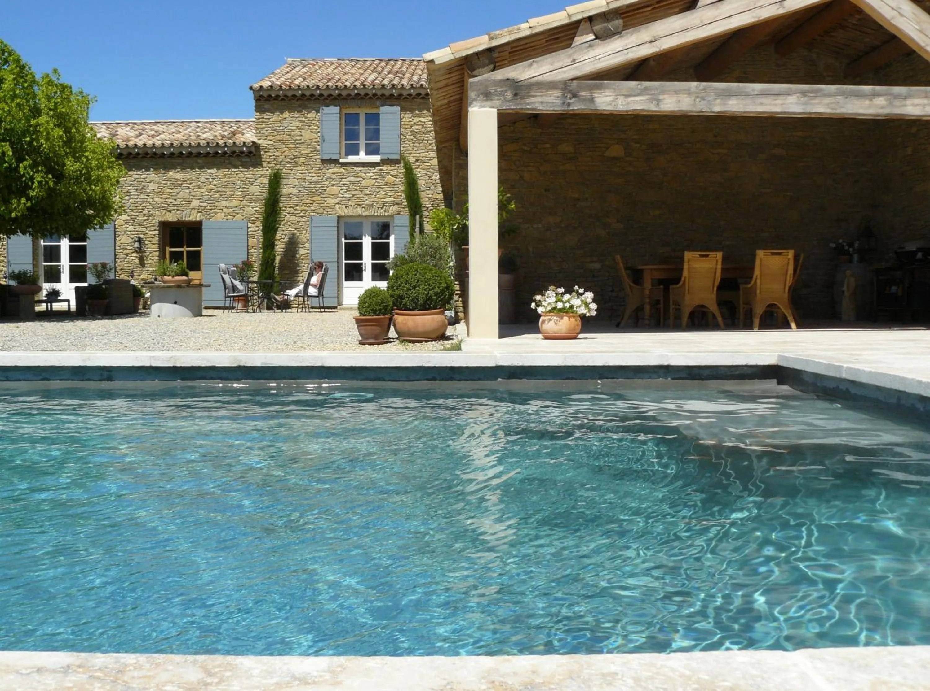 Swimming pool in Mas du Vieux Tilleul