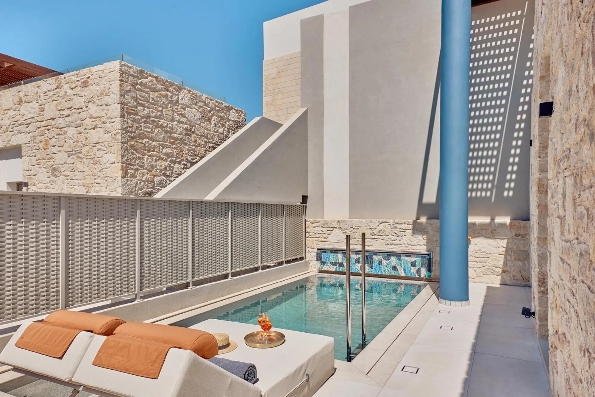 Swimming pool in Paralos Kosta Alímia