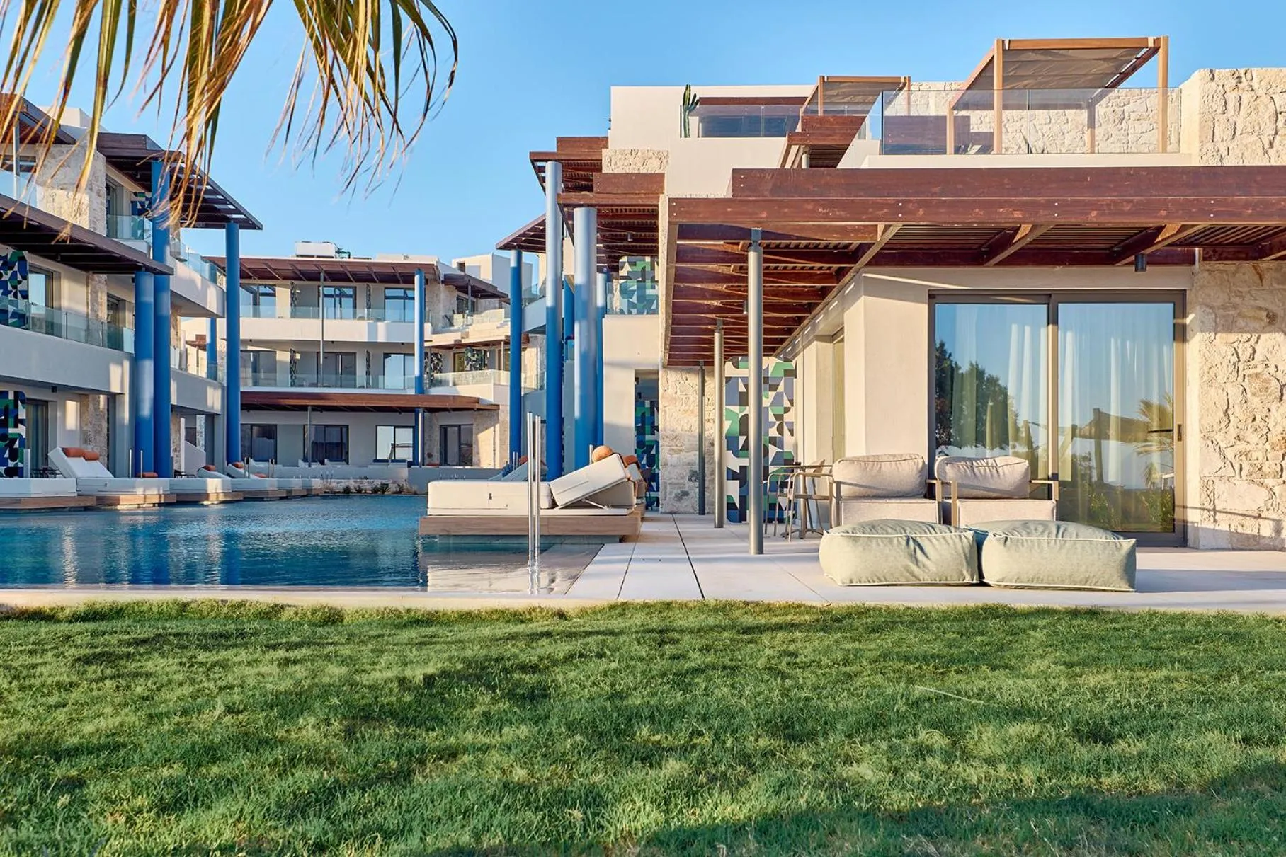 Pool view in Paralos Kosta Alímia