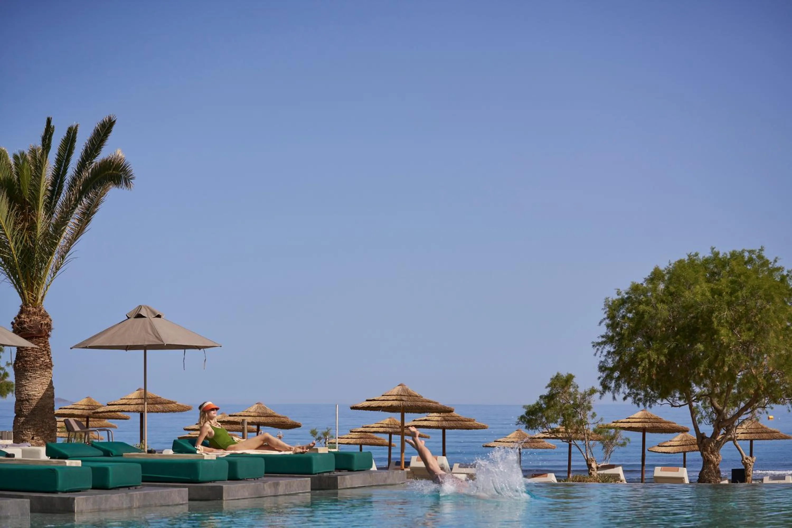 Swimming pool in Paralos Kosta Alímia