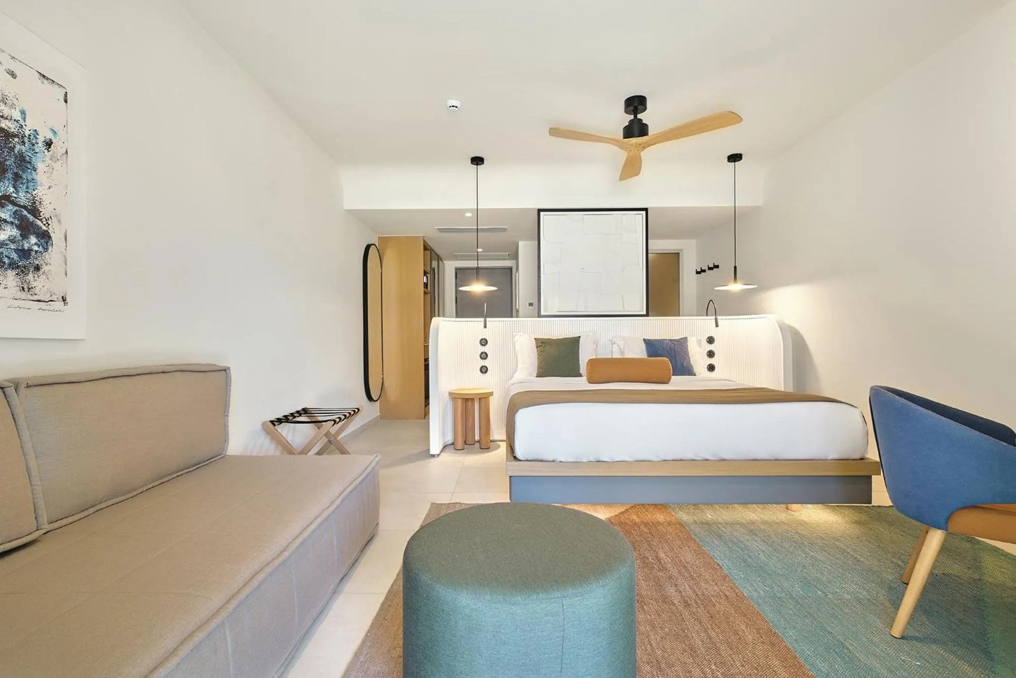 Bedroom, Bed in Paralos Kosta Alímia