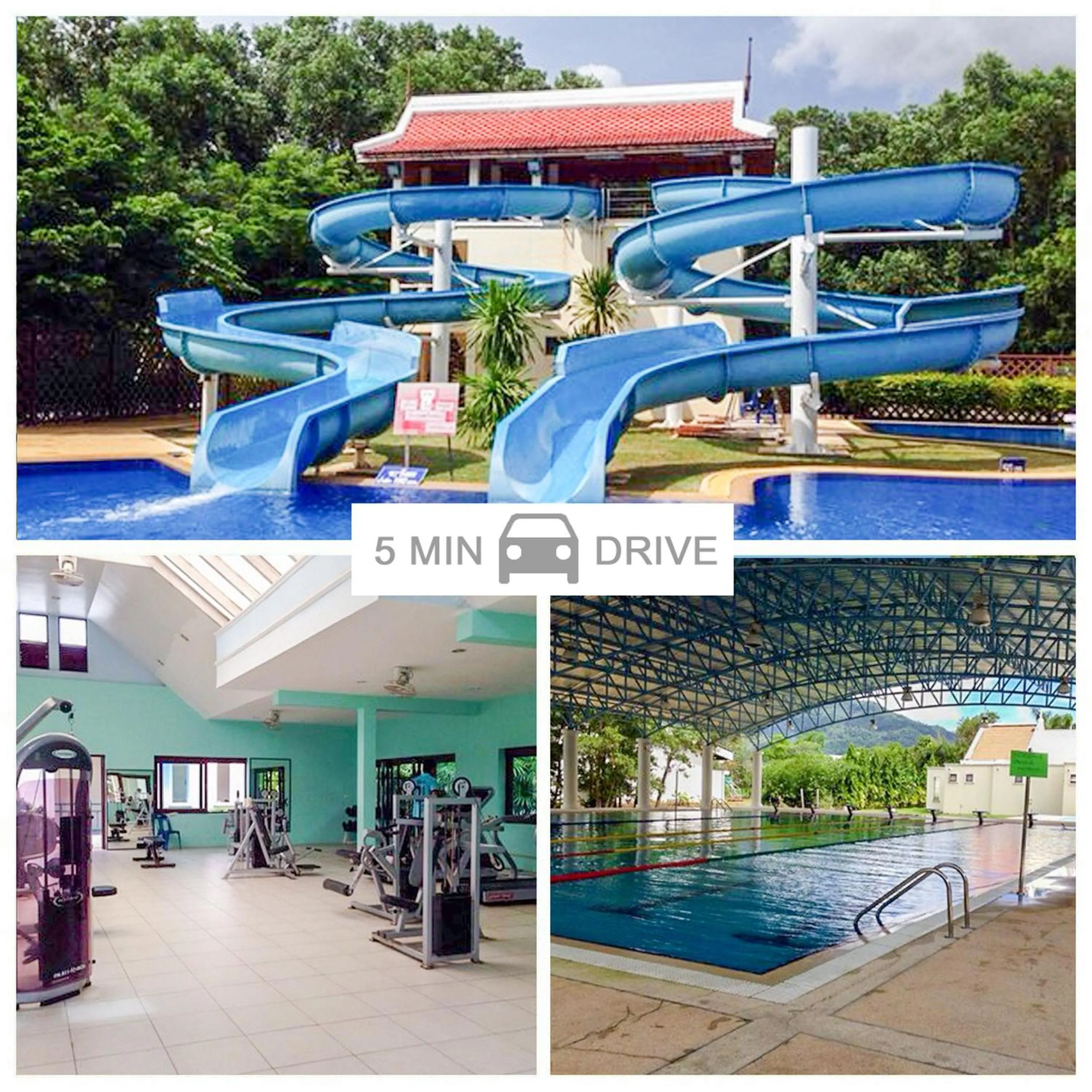 Aqua park in Oceanstone by Holy Cow, 2-BR, 90 m2, pool view