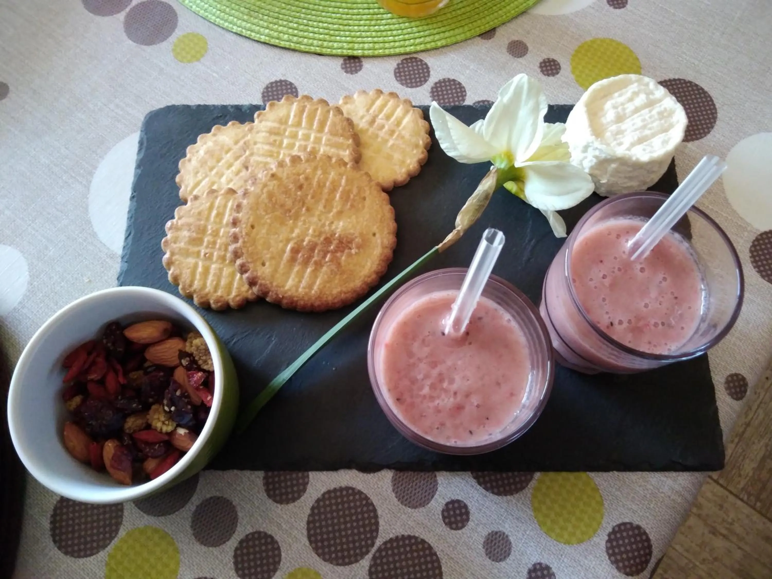 Food close-up in les tourterelles