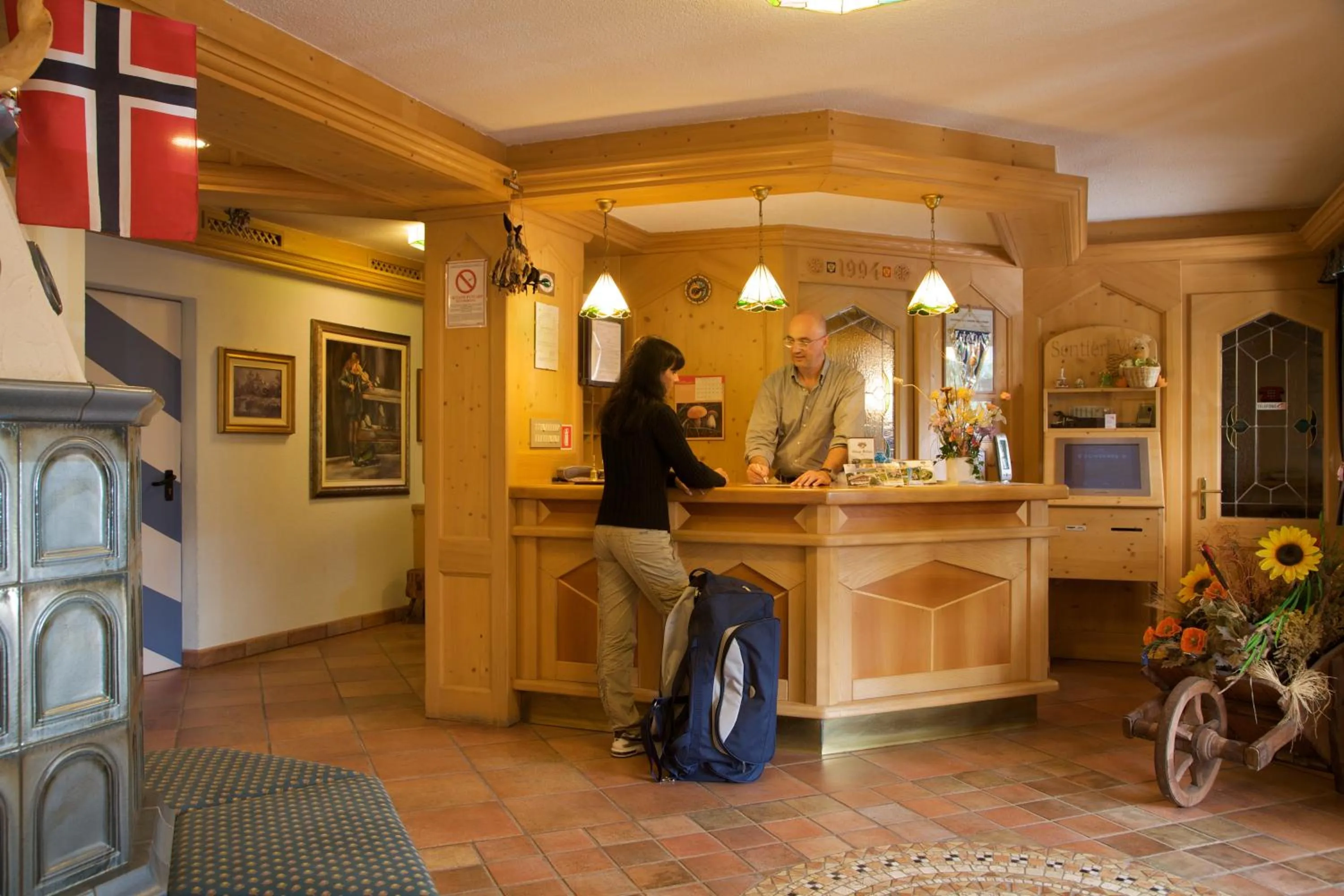 Lobby or reception in Albergo Bellaria