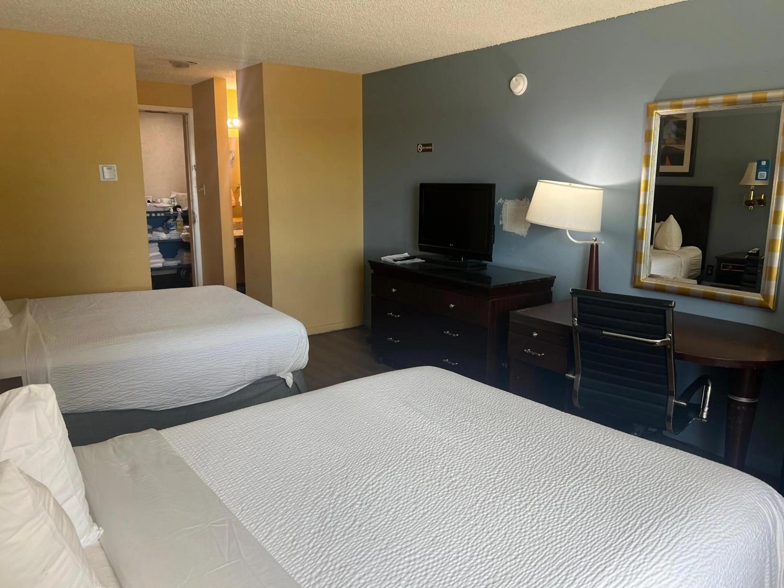 Bed in Studio Lodge Laramie