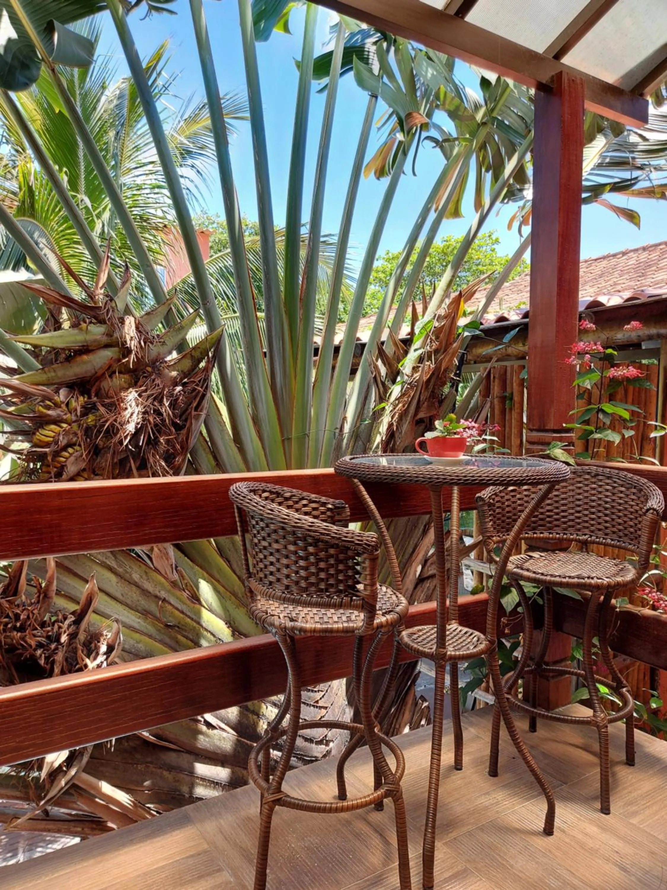 Garden view in Pousada Arraial Inn