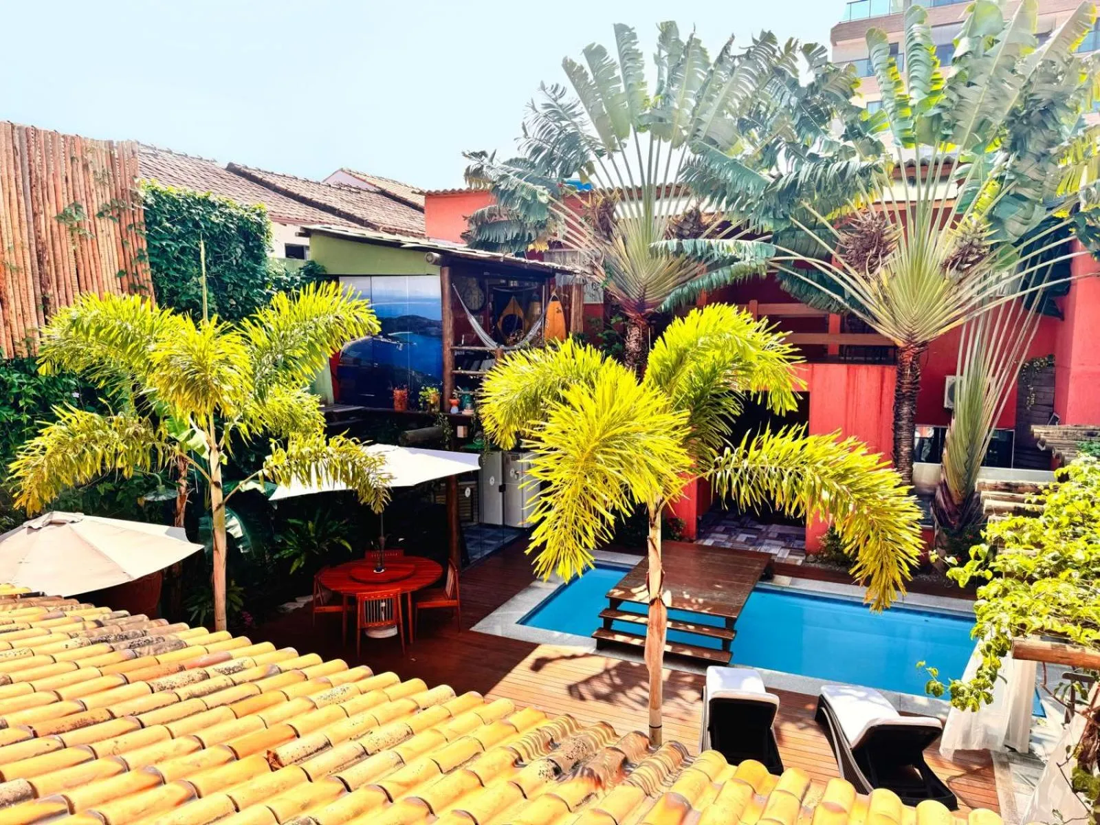 Garden view in Pousada Arraial Inn