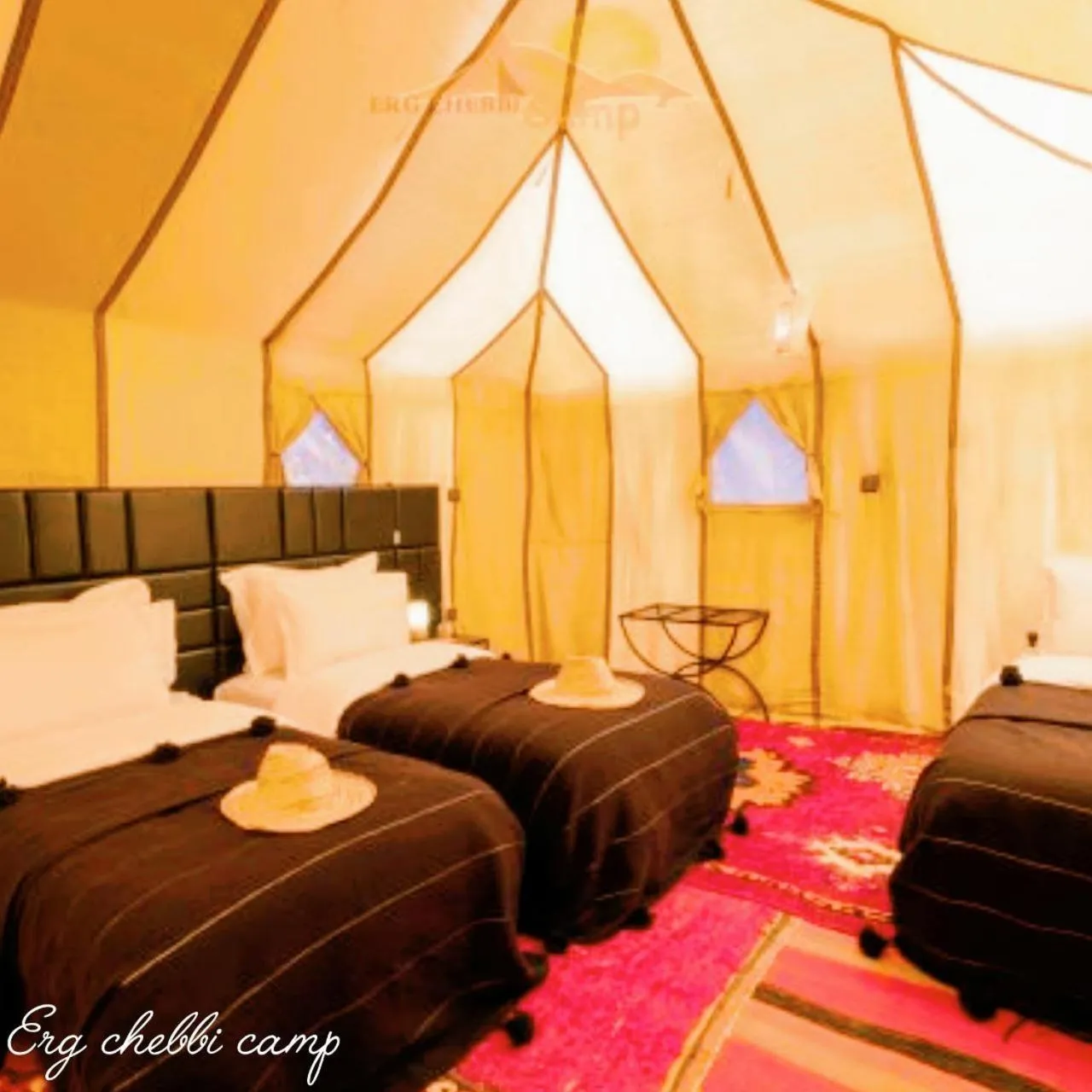 Bed in Erg Chebbi Camp