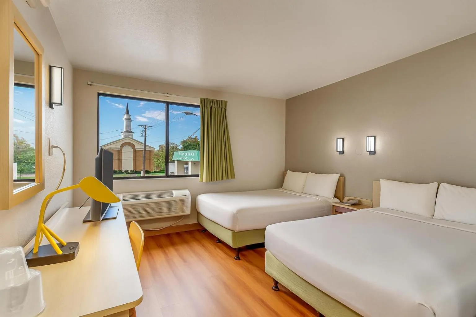 Bed in Motel 6 Ogden, UT- Downtown