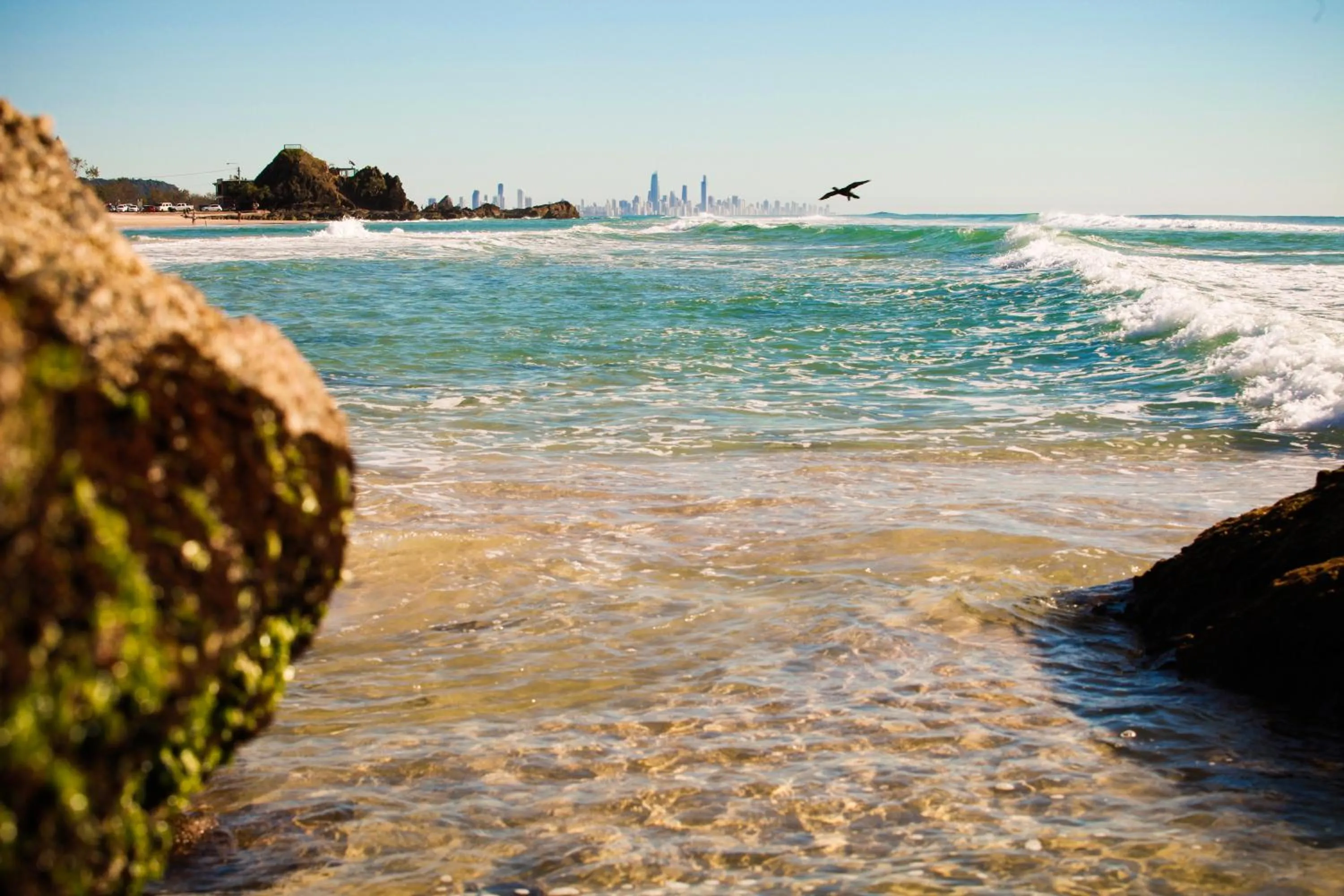 Beach in Sandcastles On Currumbin Beachfront, Gold Coast