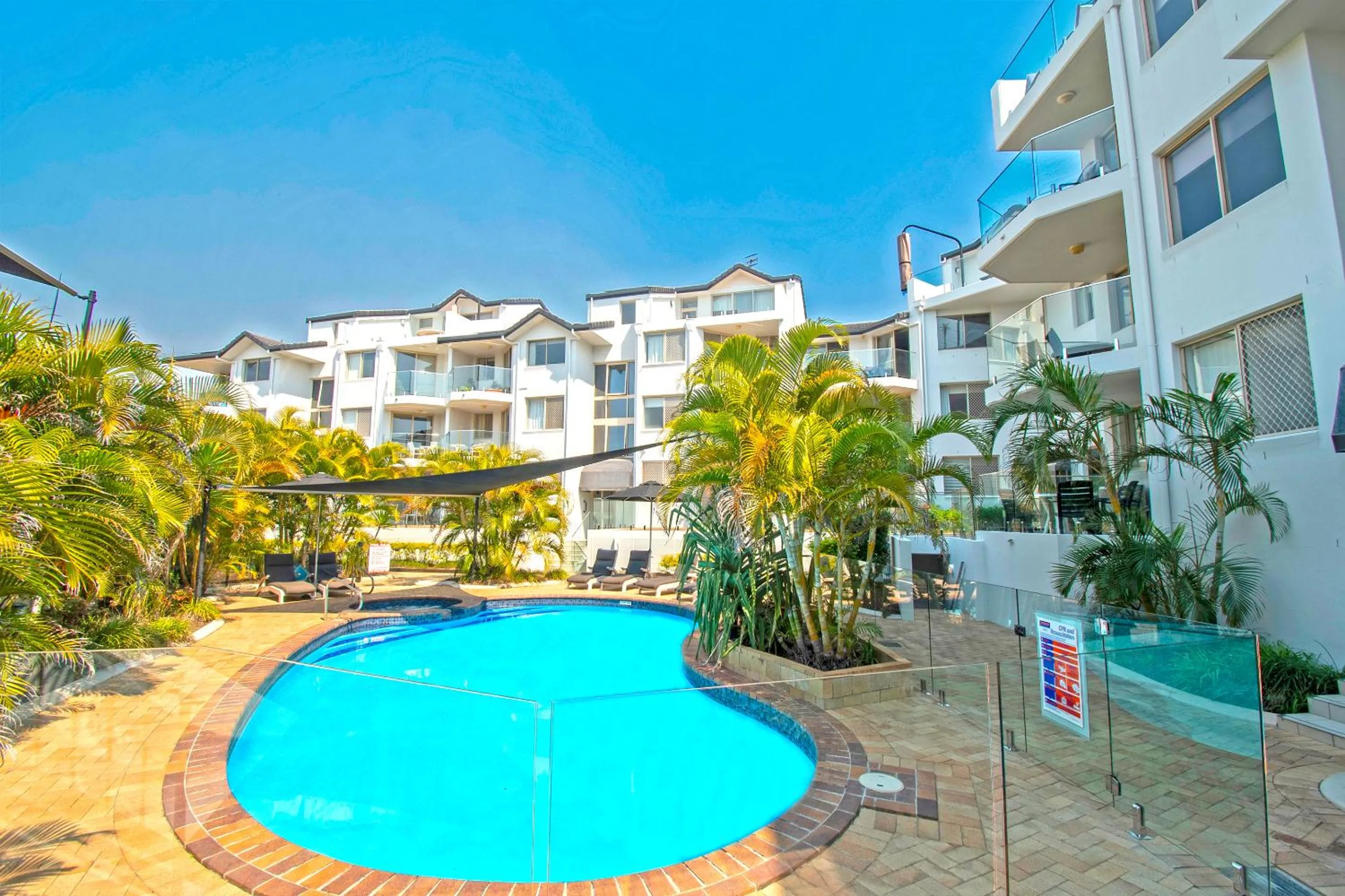 Swimming pool in Sandcastles On Currumbin Beachfront, Gold Coast