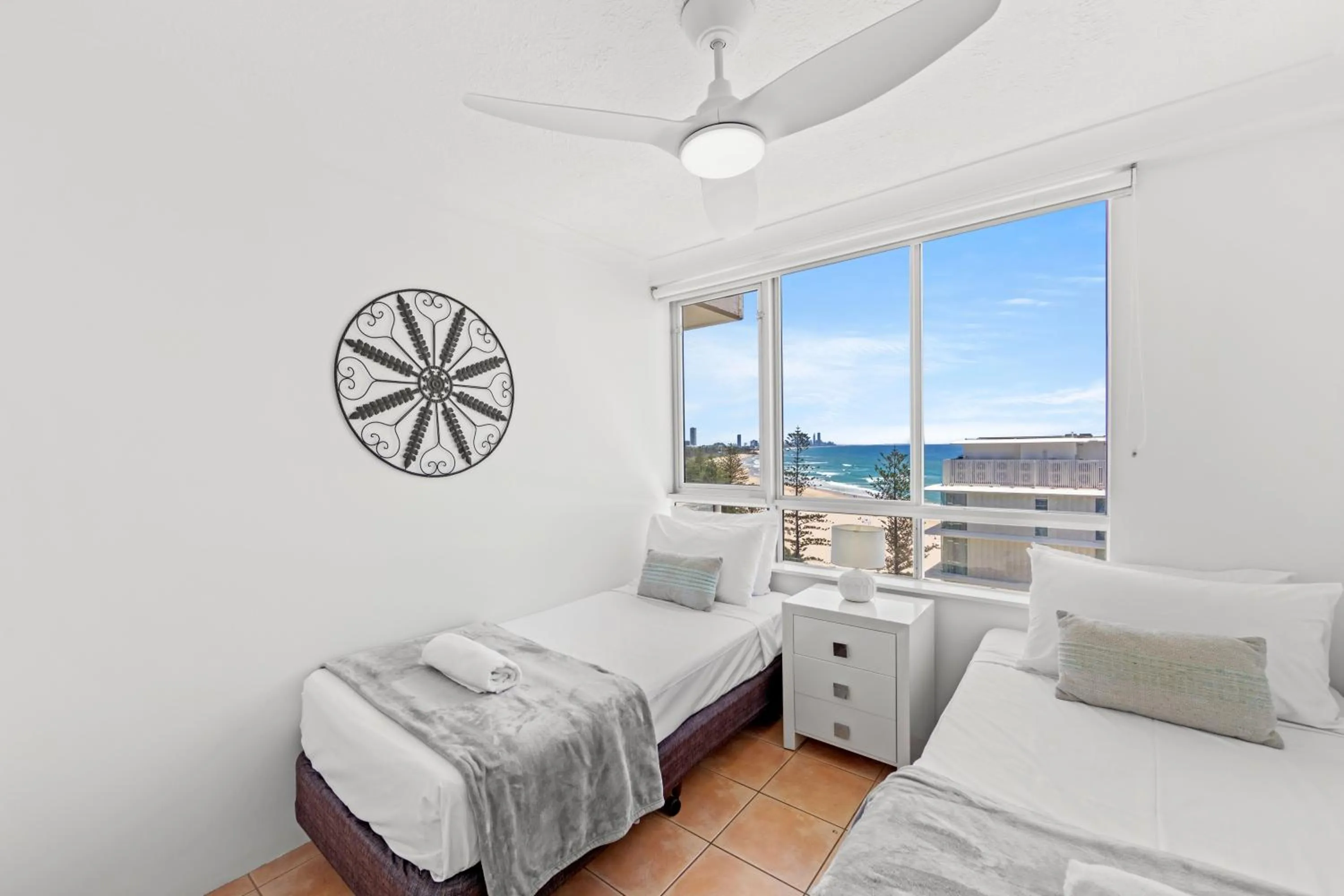 Bed in Burleigh Beach Tower