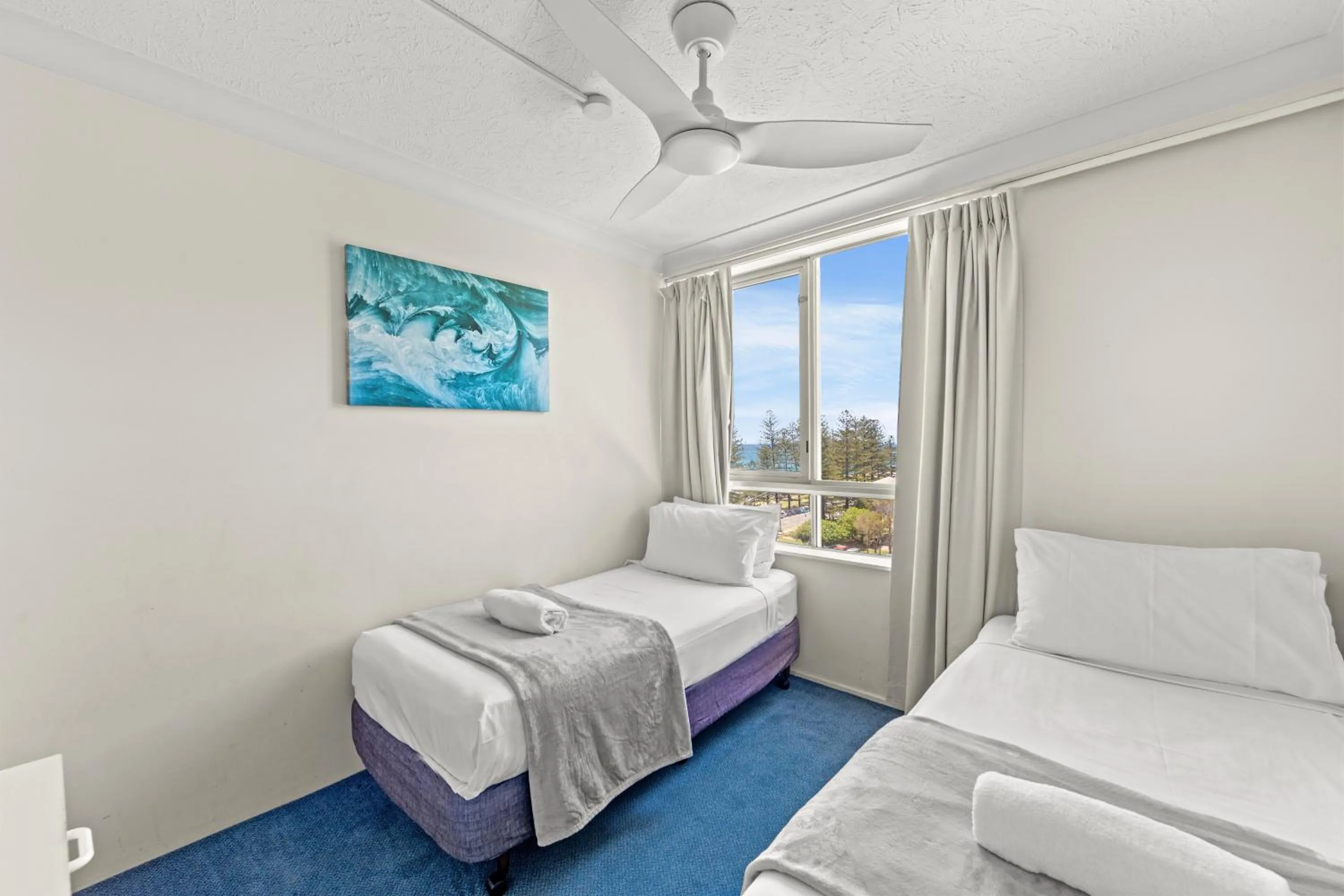 Bed in Burleigh Beach Tower