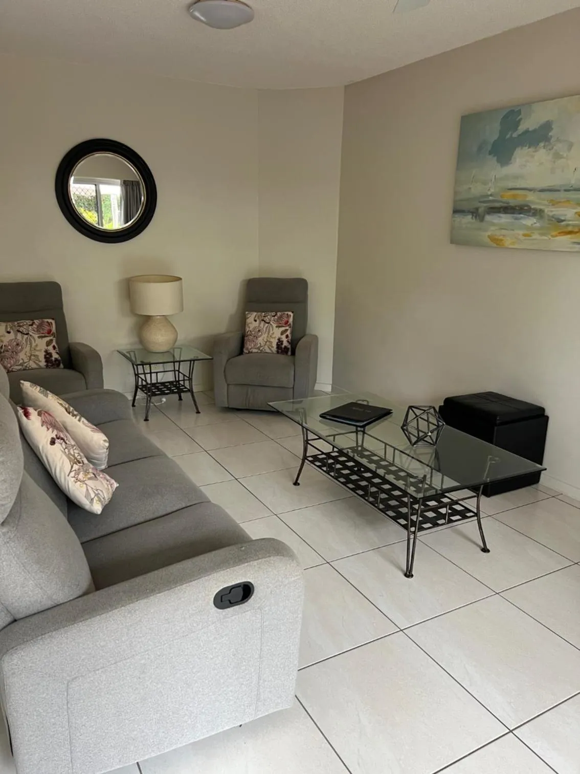 Living room in White Crest Apartments