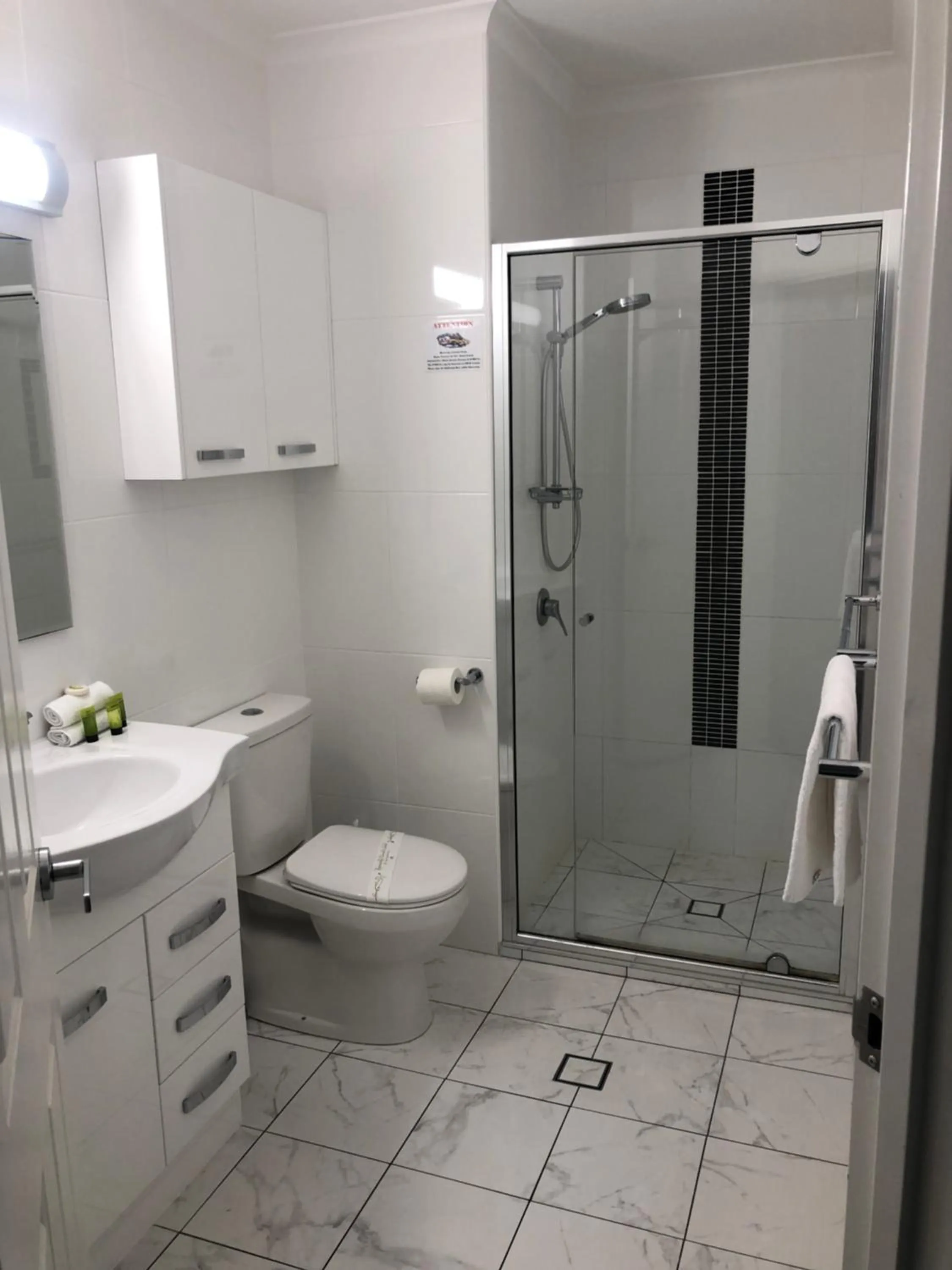 Bathroom in White Crest Apartments