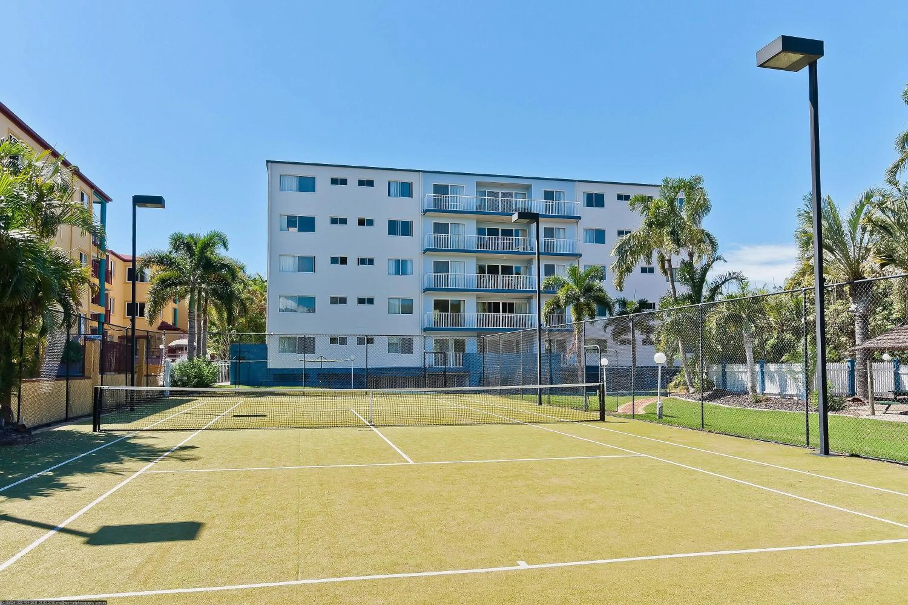 Tennis court in White Crest Apartments