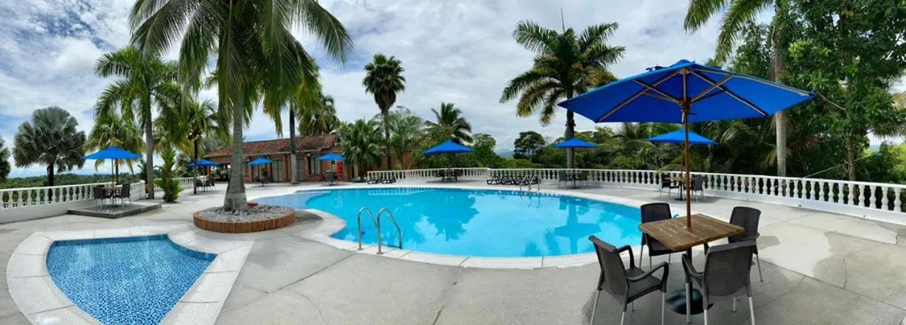Pool view in La Manola Finca Hotel