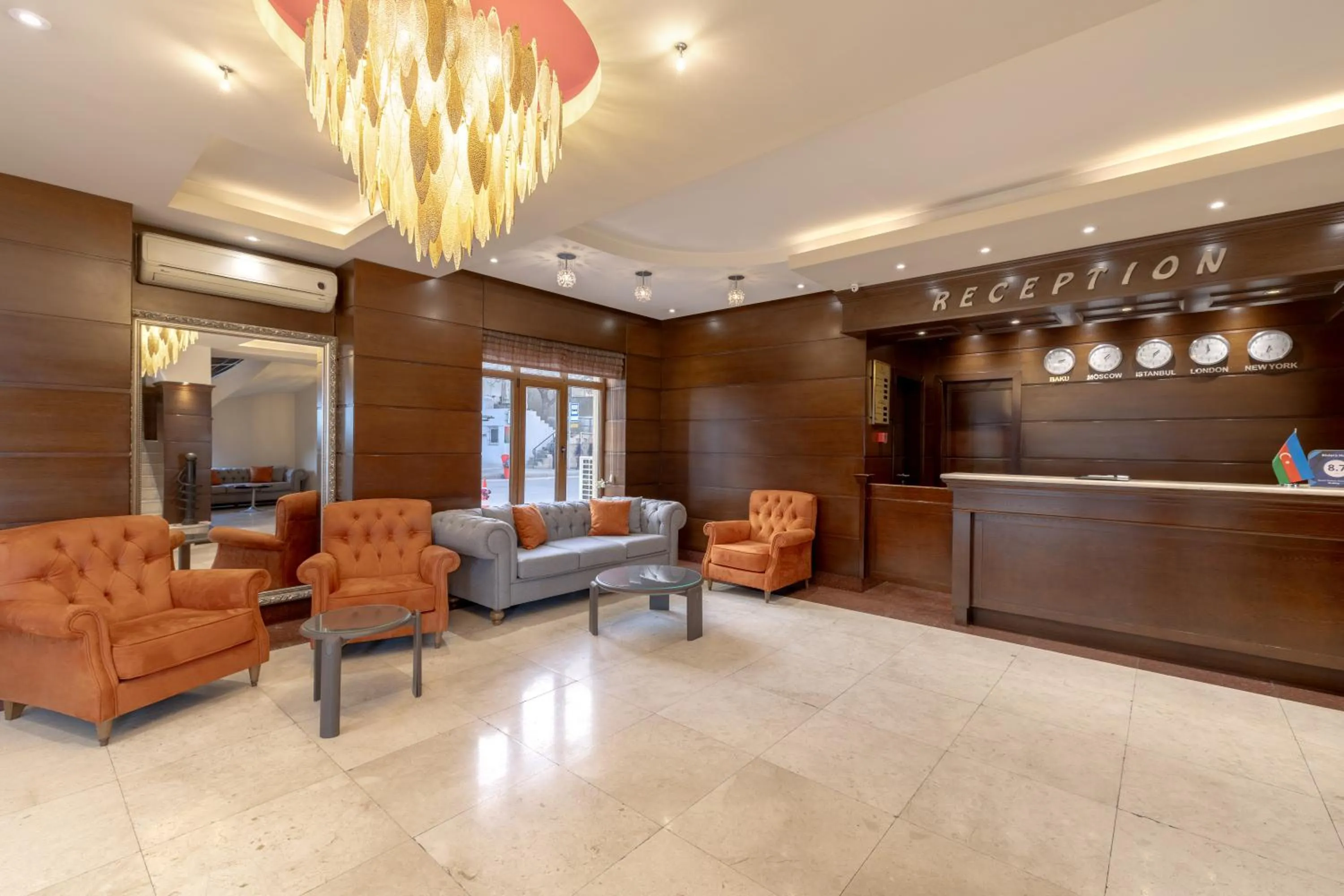 Lobby or reception in Riviera Hotel