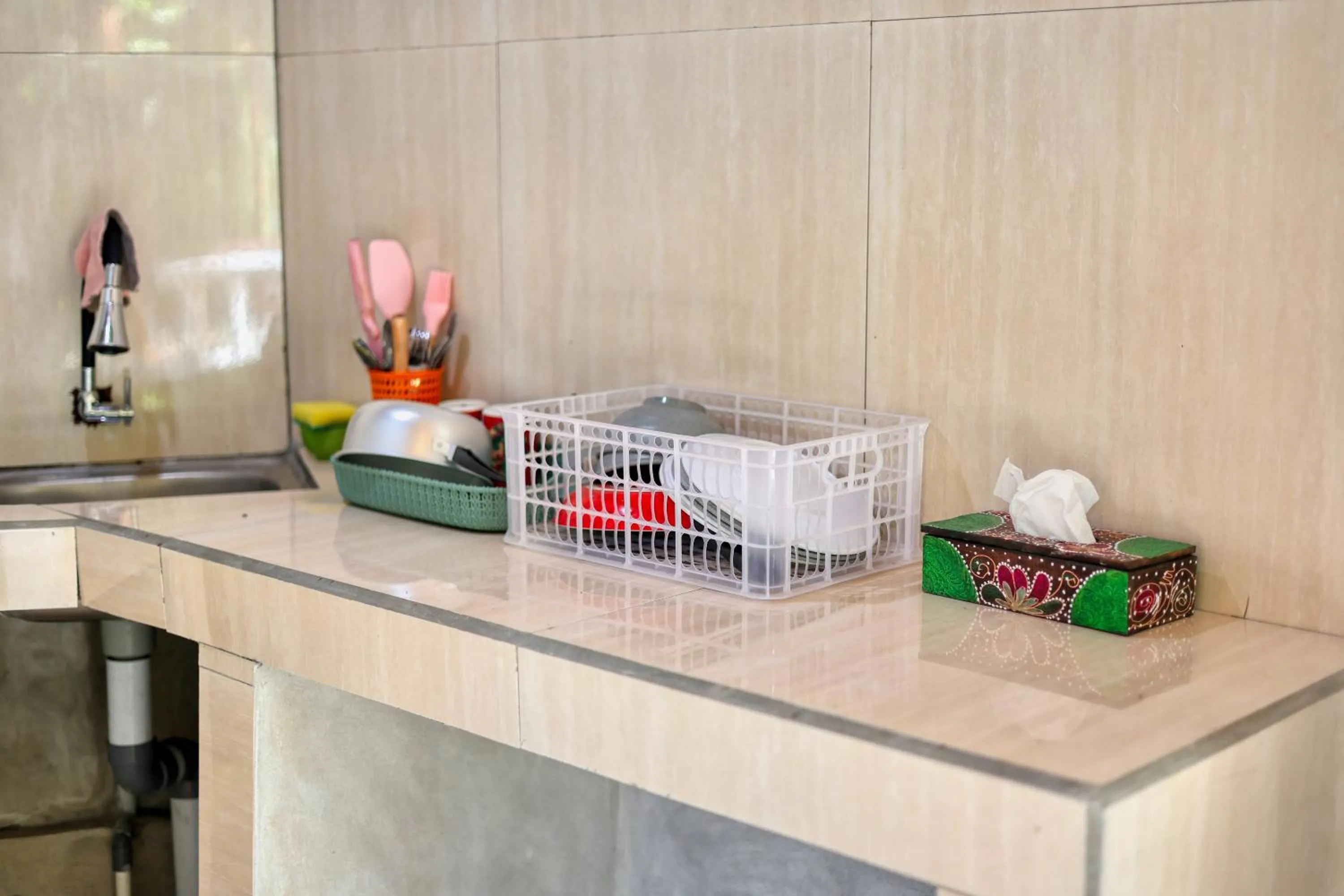 Kitchen or kitchenette in Asoka Bungalows