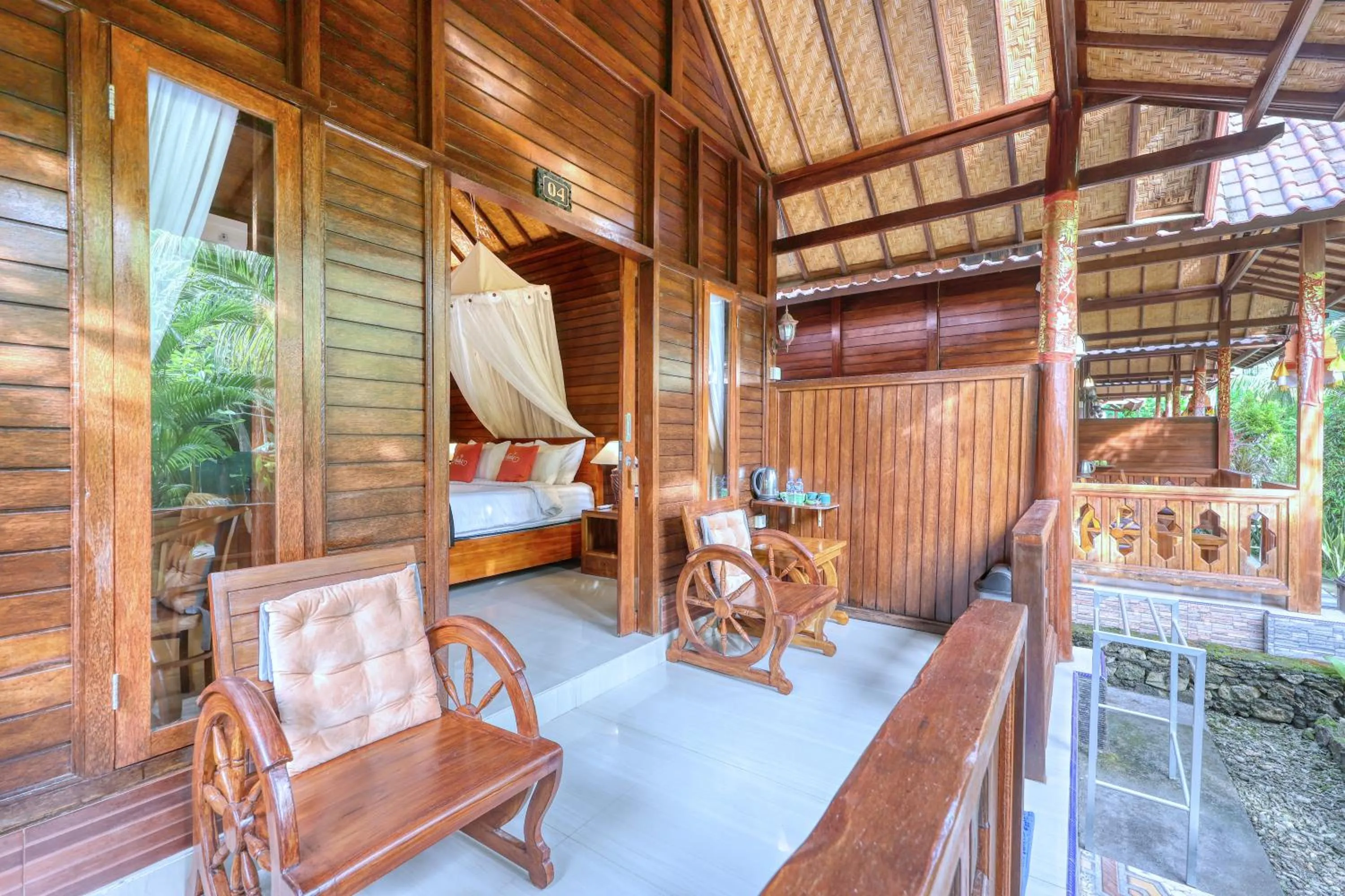 Balcony/Terrace in Asoka Bungalows