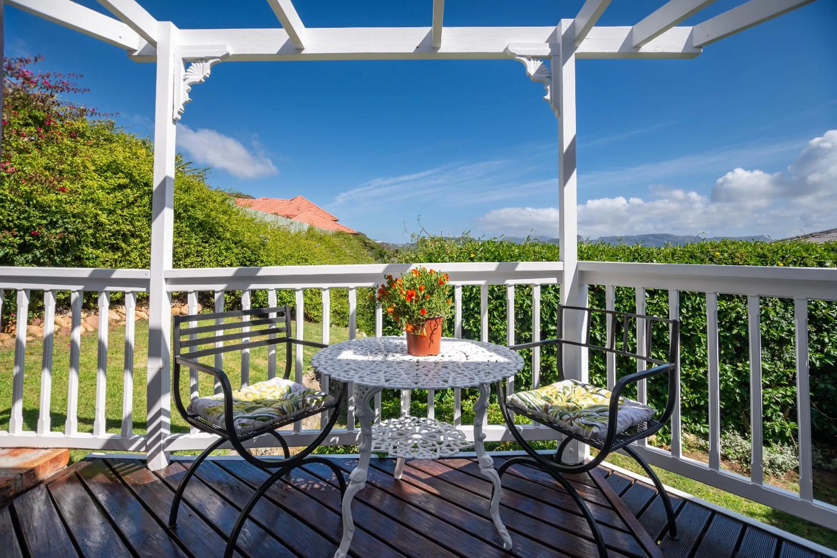 Patio in Bosky Dell on Boulders Beach