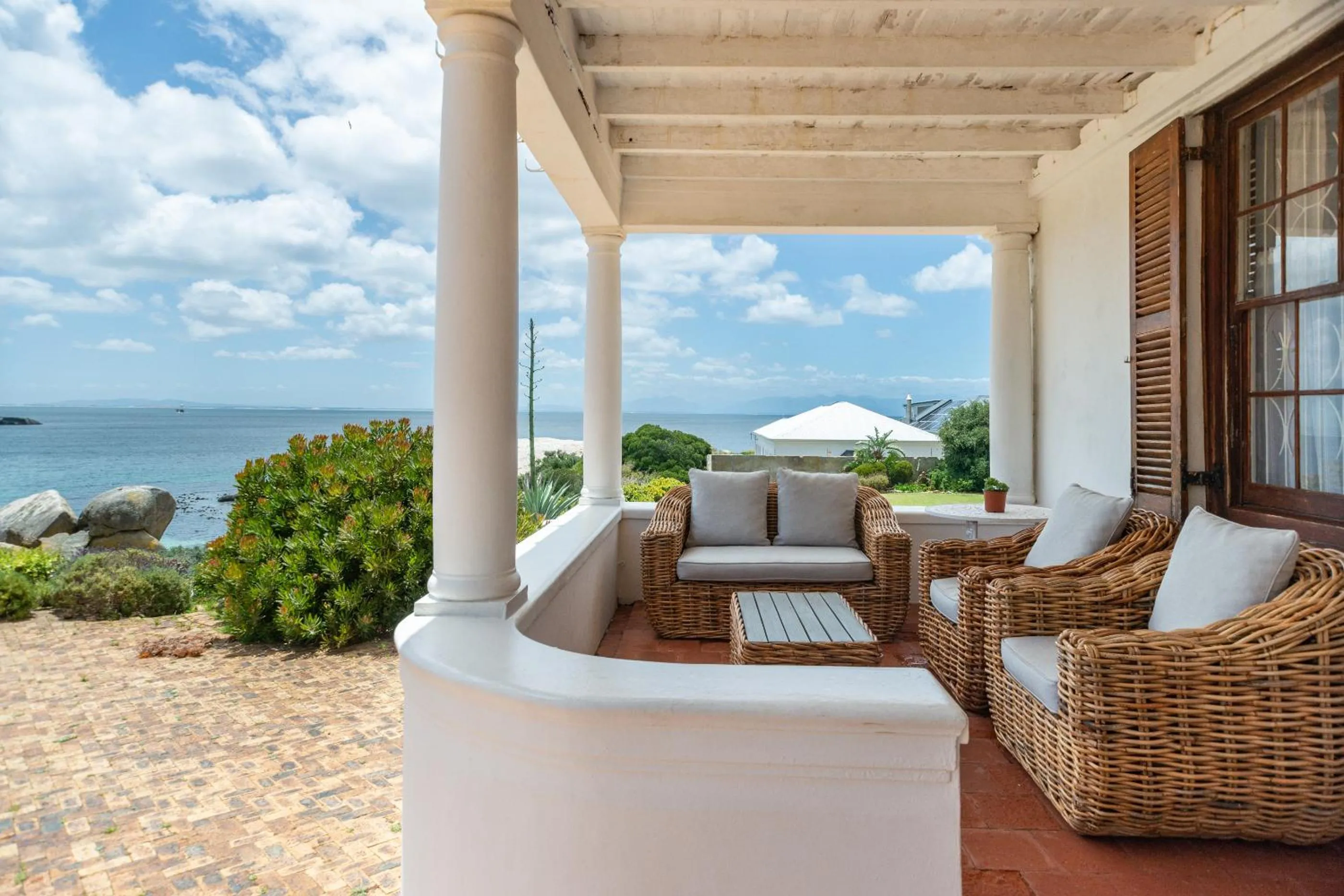 Patio in Bosky Dell on Boulders Beach