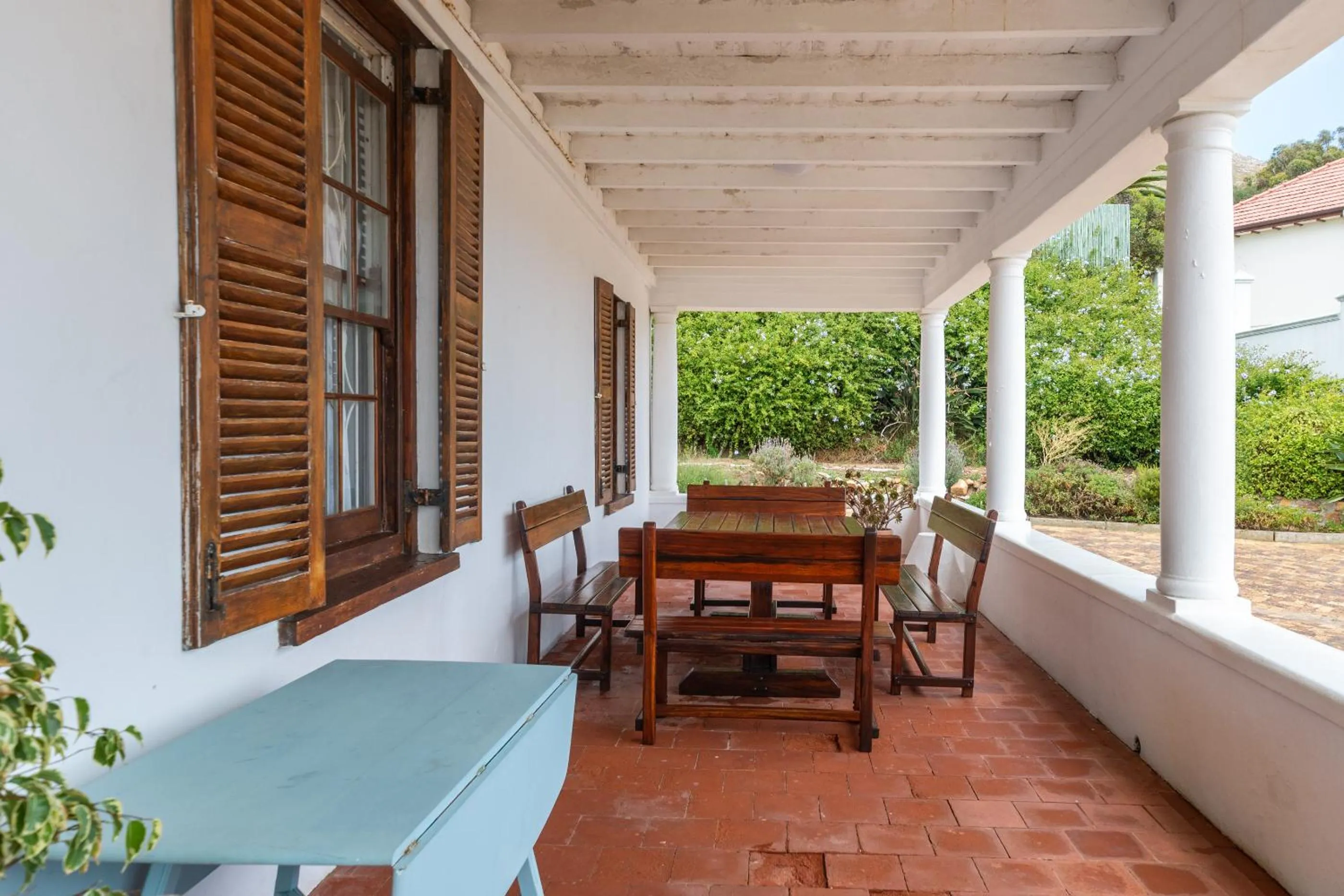 Patio in Bosky Dell on Boulders Beach