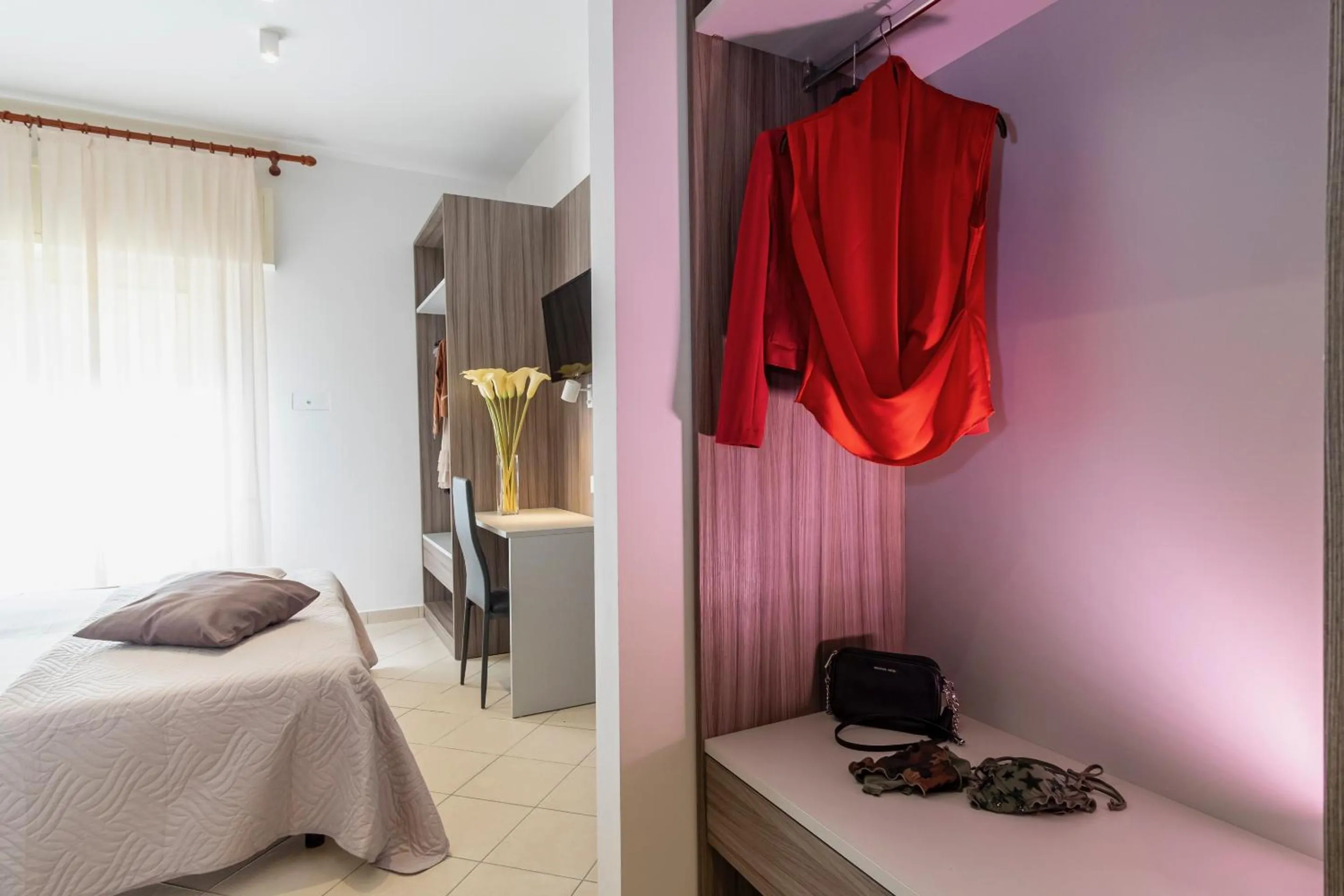 Bed in Hotel Mocambo Riccione CENTRALISSIMO AL MARE