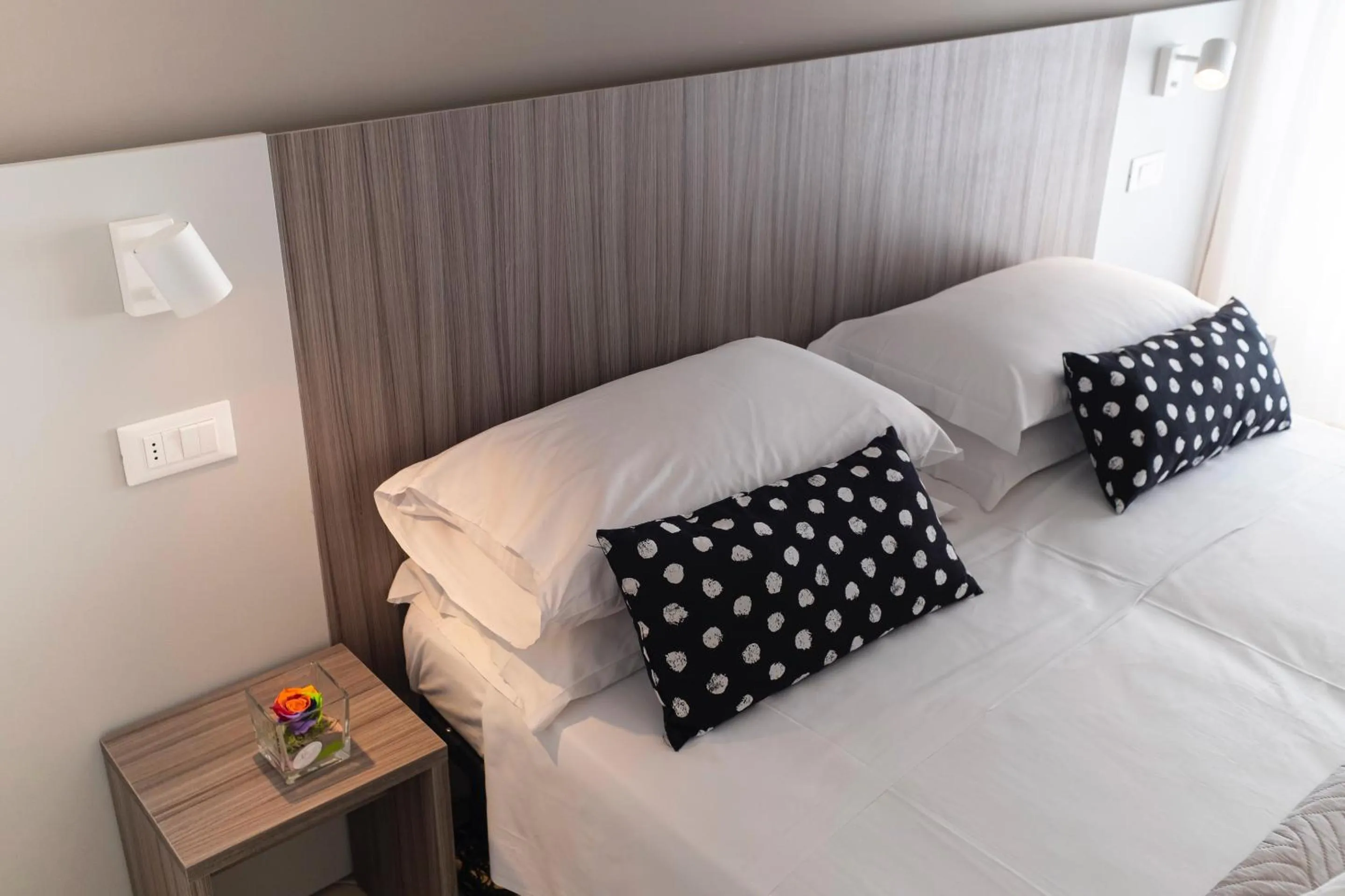 Bed in Hotel Mocambo Riccione CENTRALISSIMO AL MARE