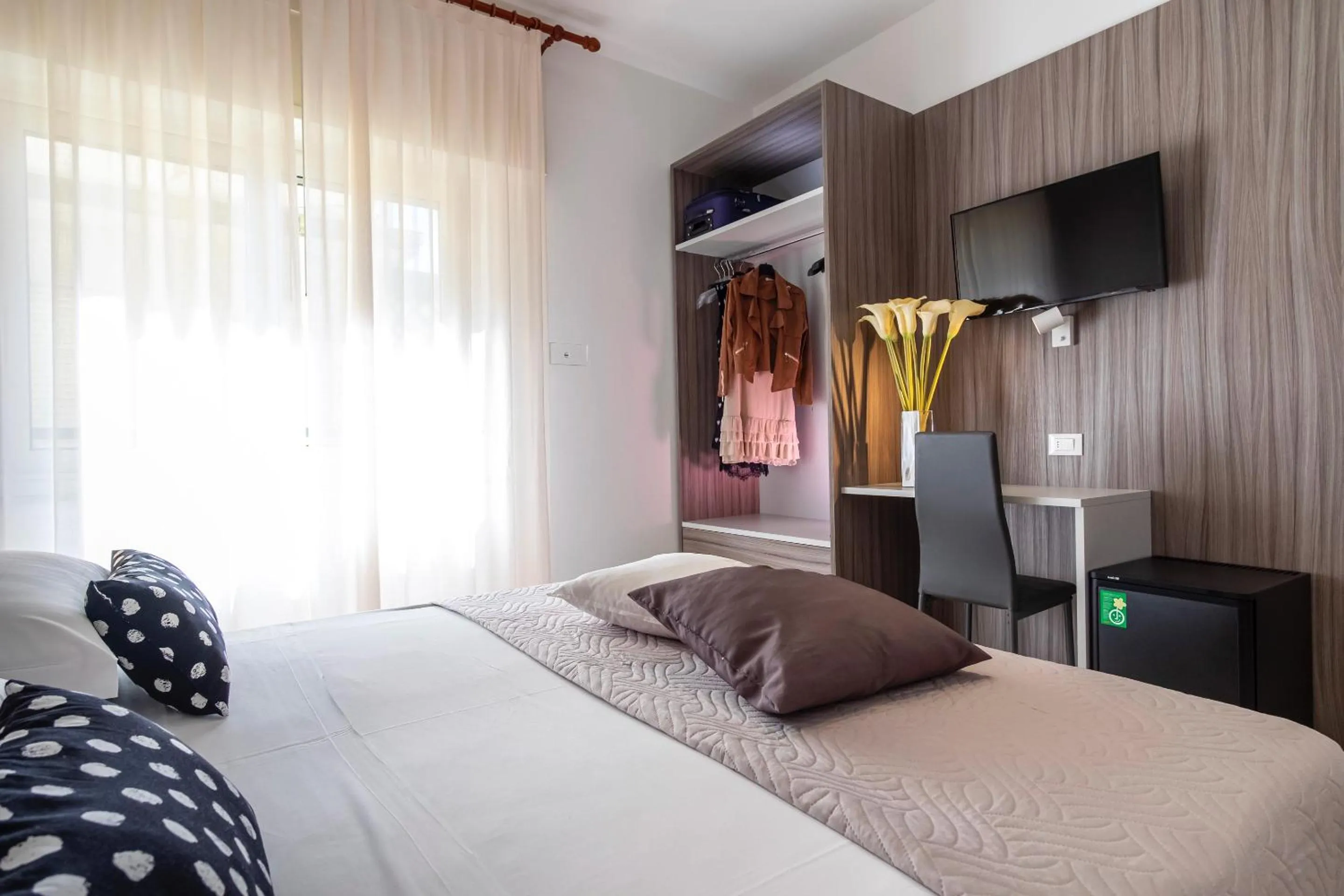 Bed in Hotel Mocambo Riccione CENTRALISSIMO AL MARE