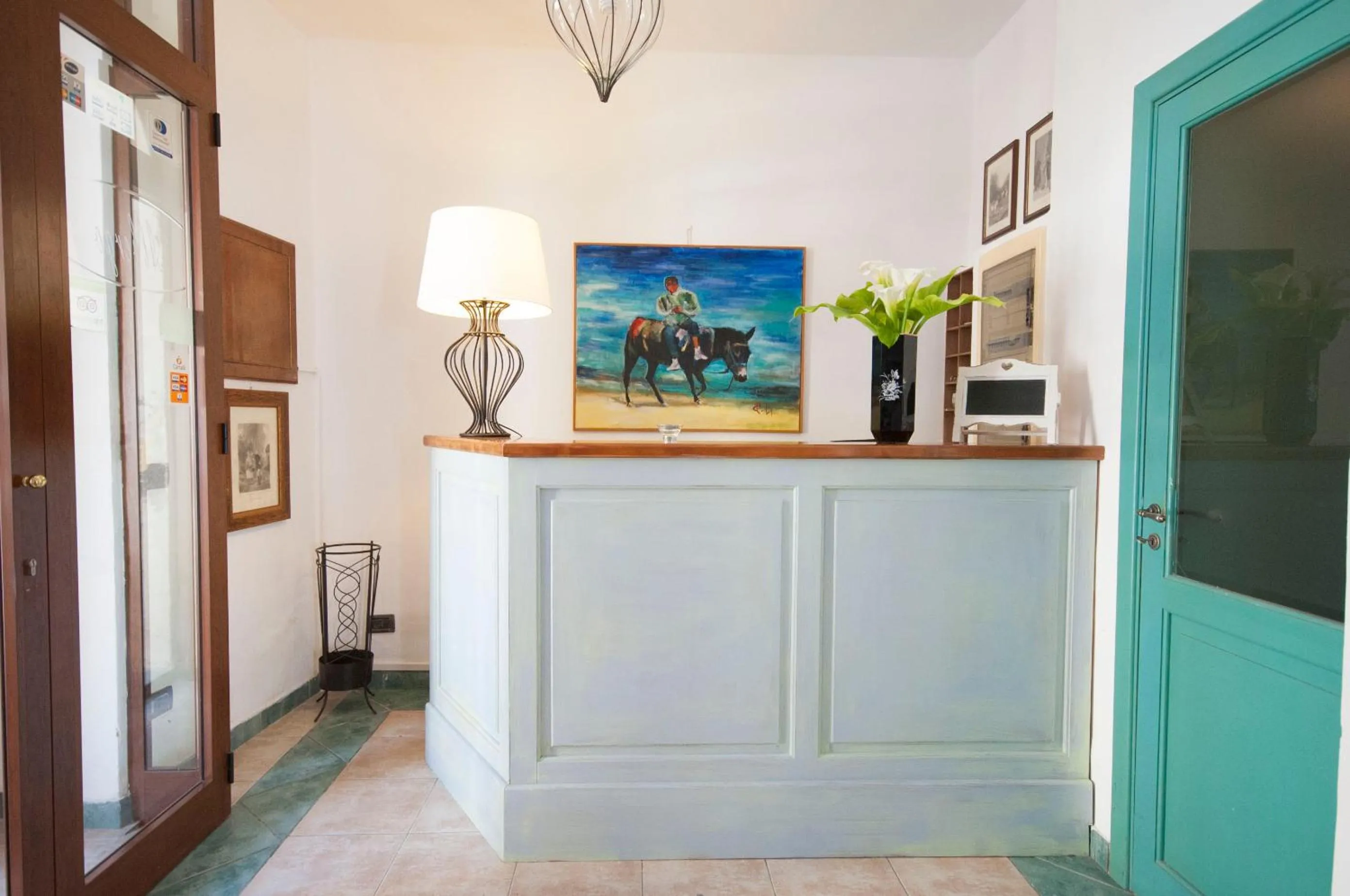 Lobby or reception in Albergo La Fontanella