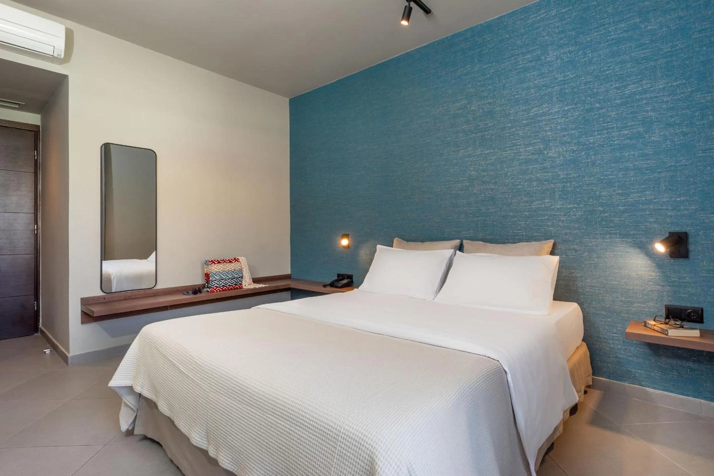 Bed in Hotel Nafpaktos