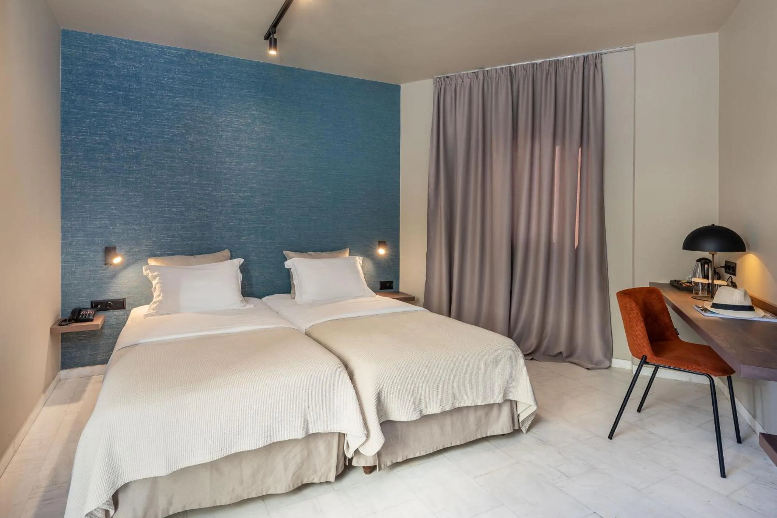 Bed in Hotel Nafpaktos