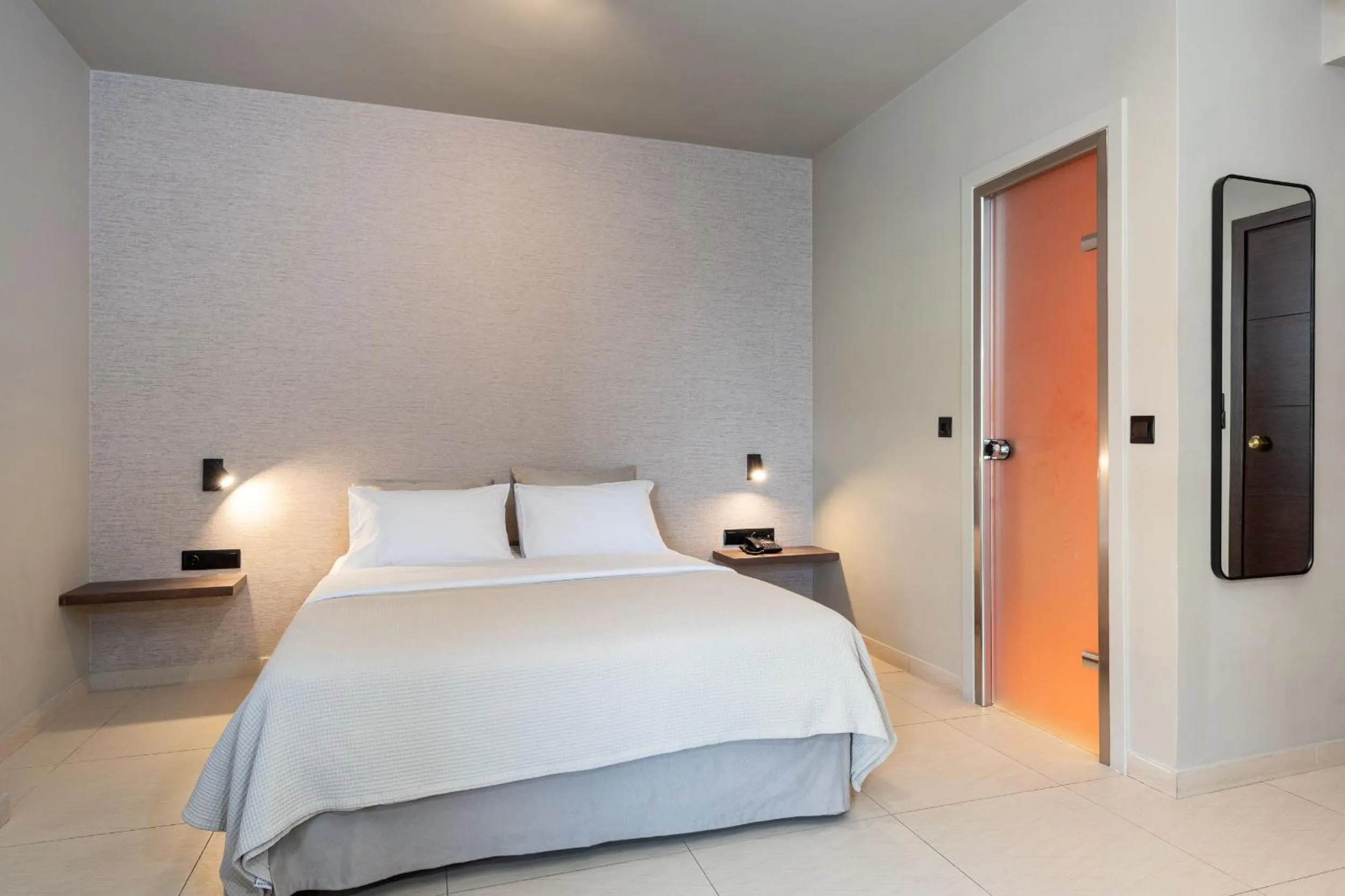 Bed in Hotel Nafpaktos