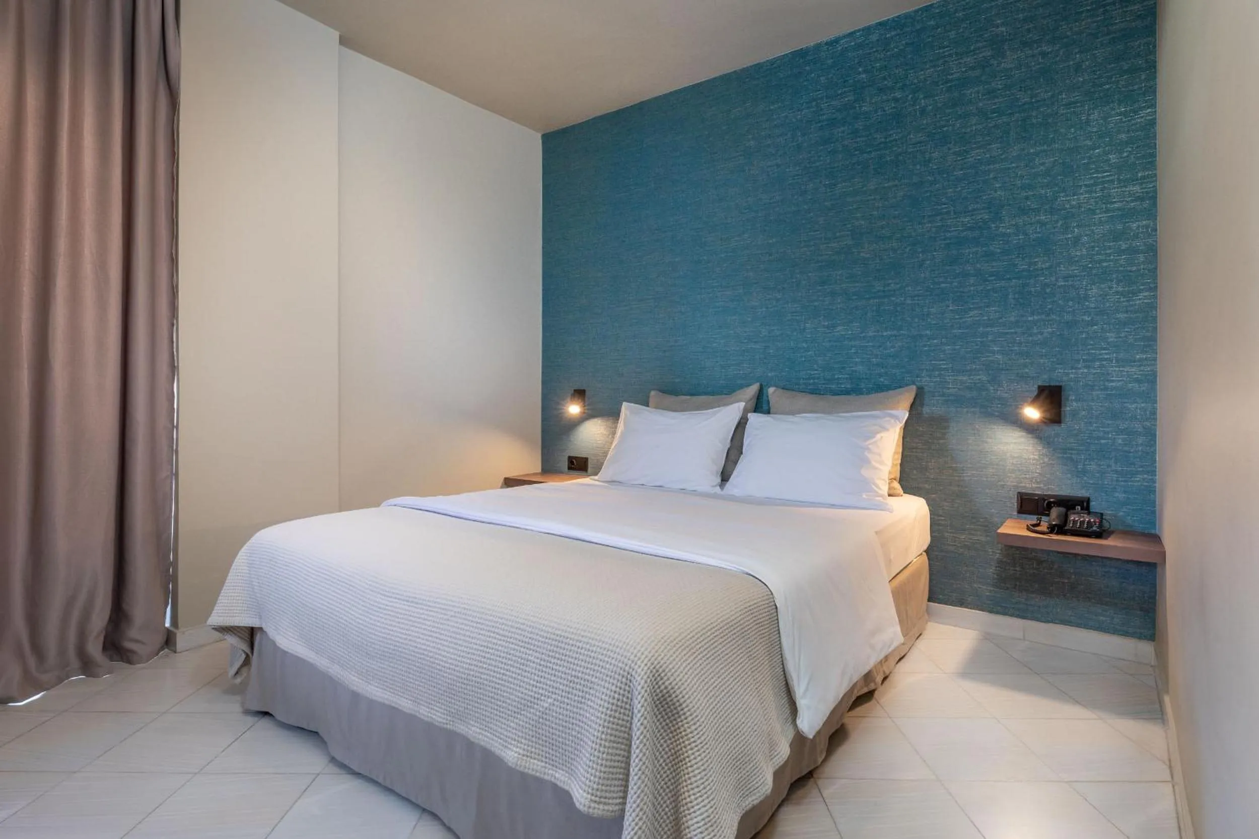 Bed in Hotel Nafpaktos