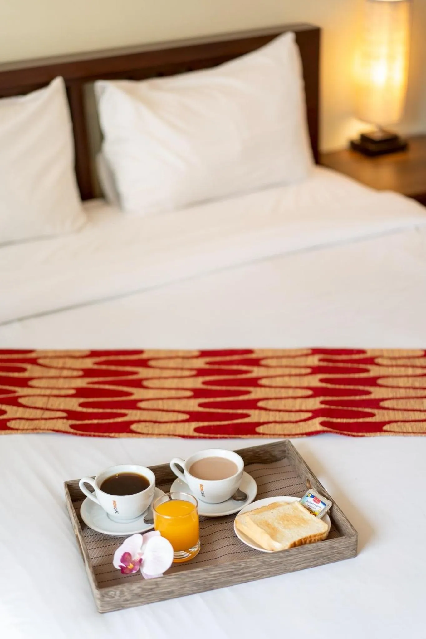 Bed in Khon Kaen Orchid Hotel