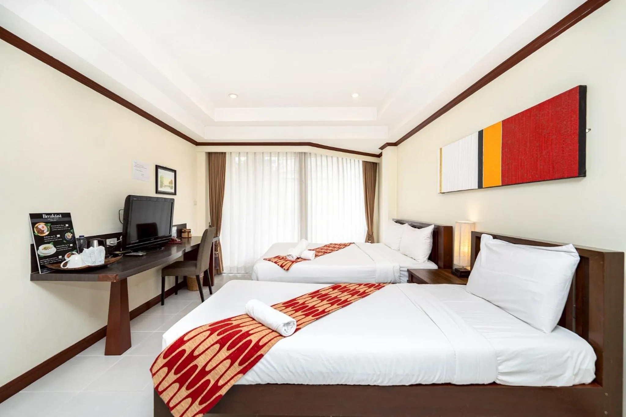 Bed in Khon Kaen Orchid Hotel